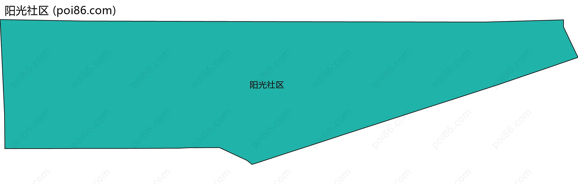 阳光社区边界地图