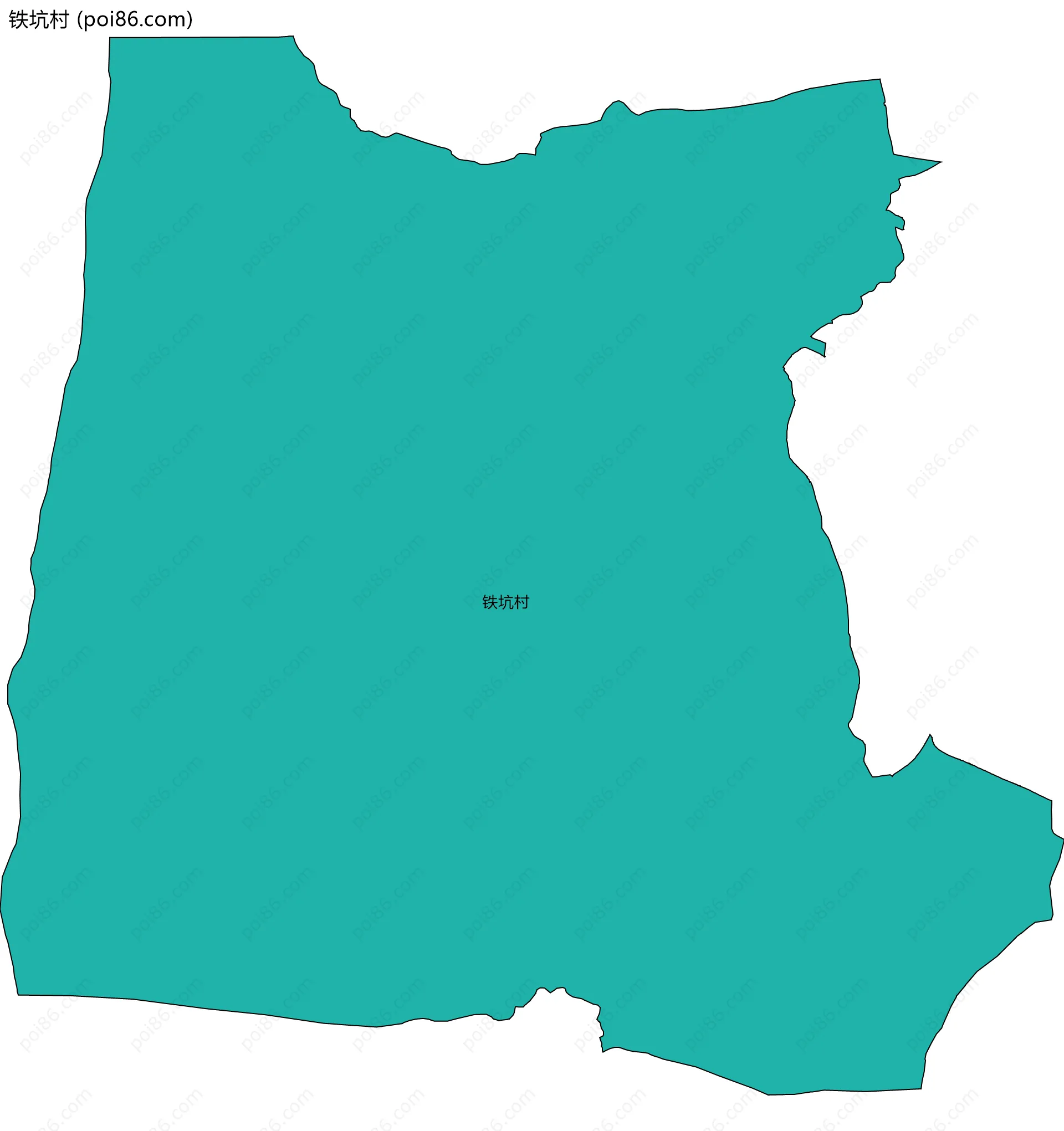 铁坑村边界地图