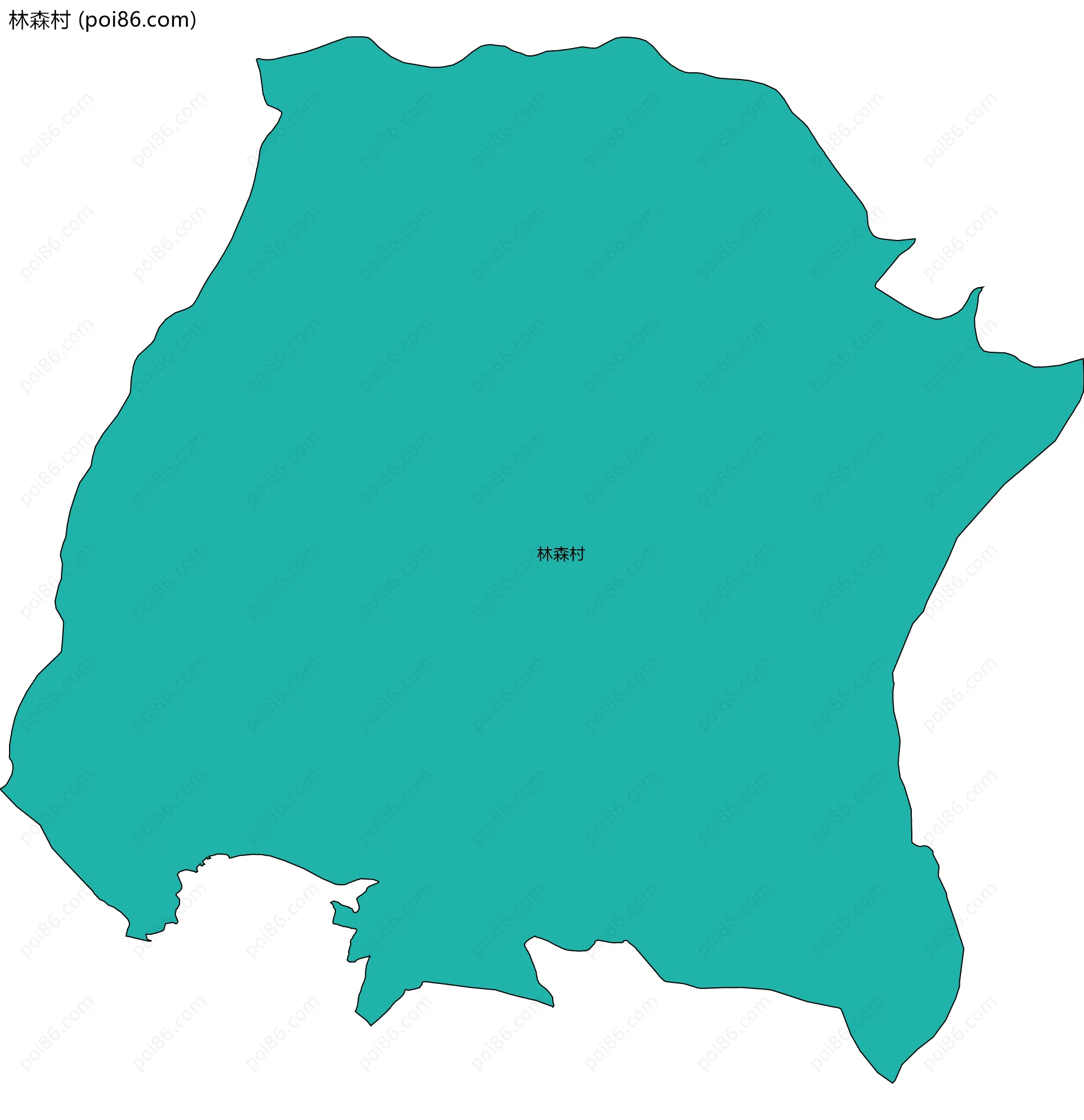 林森村边界地图