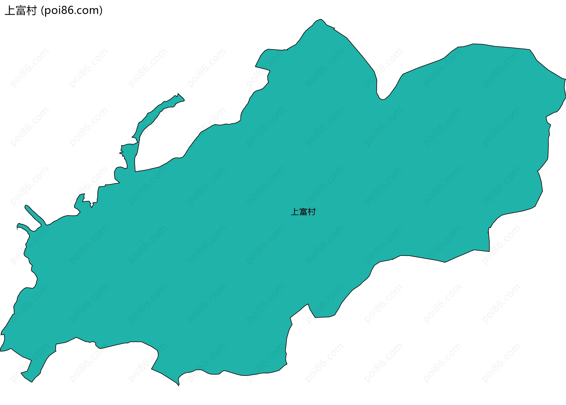 上富村边界地图