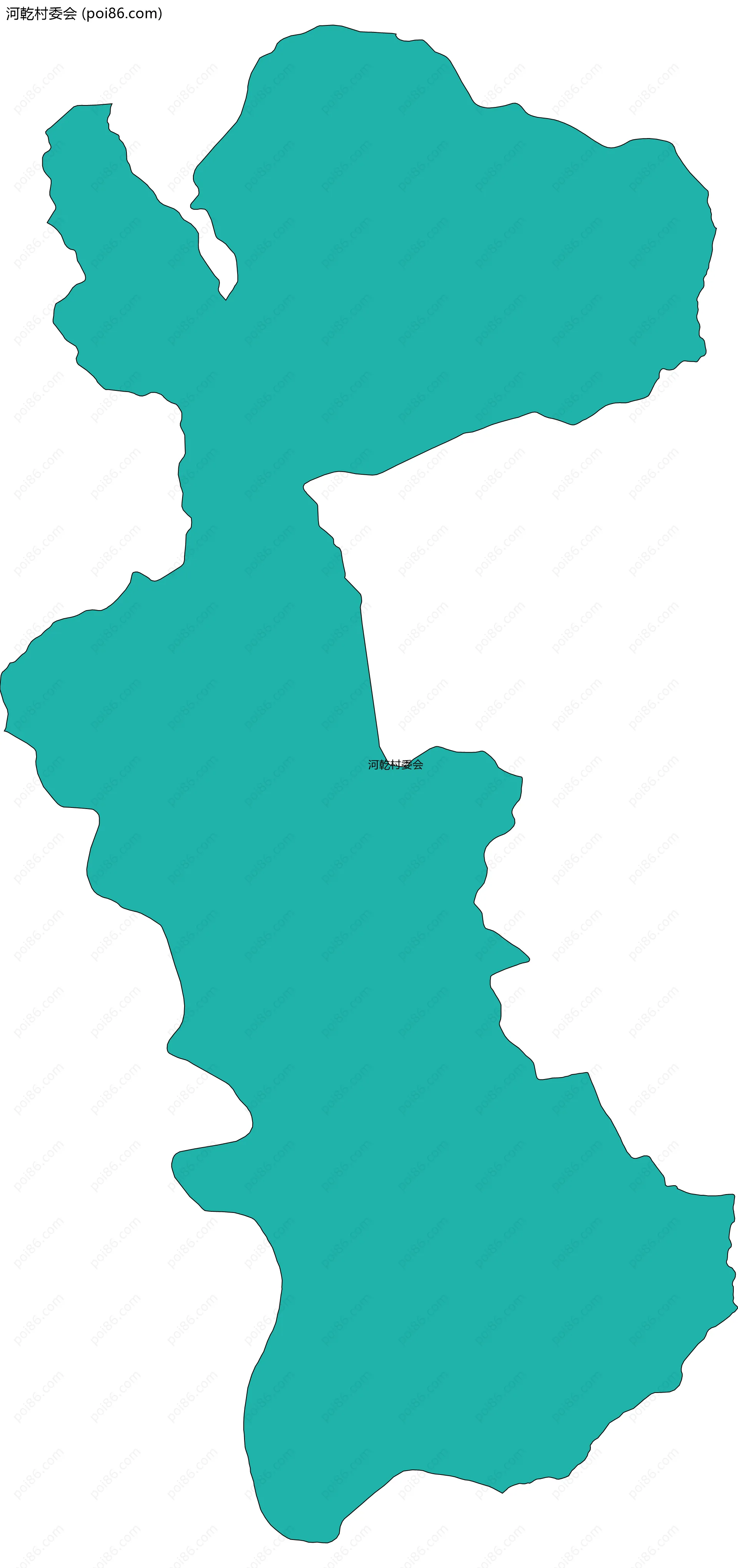 河乾村委会边界地图