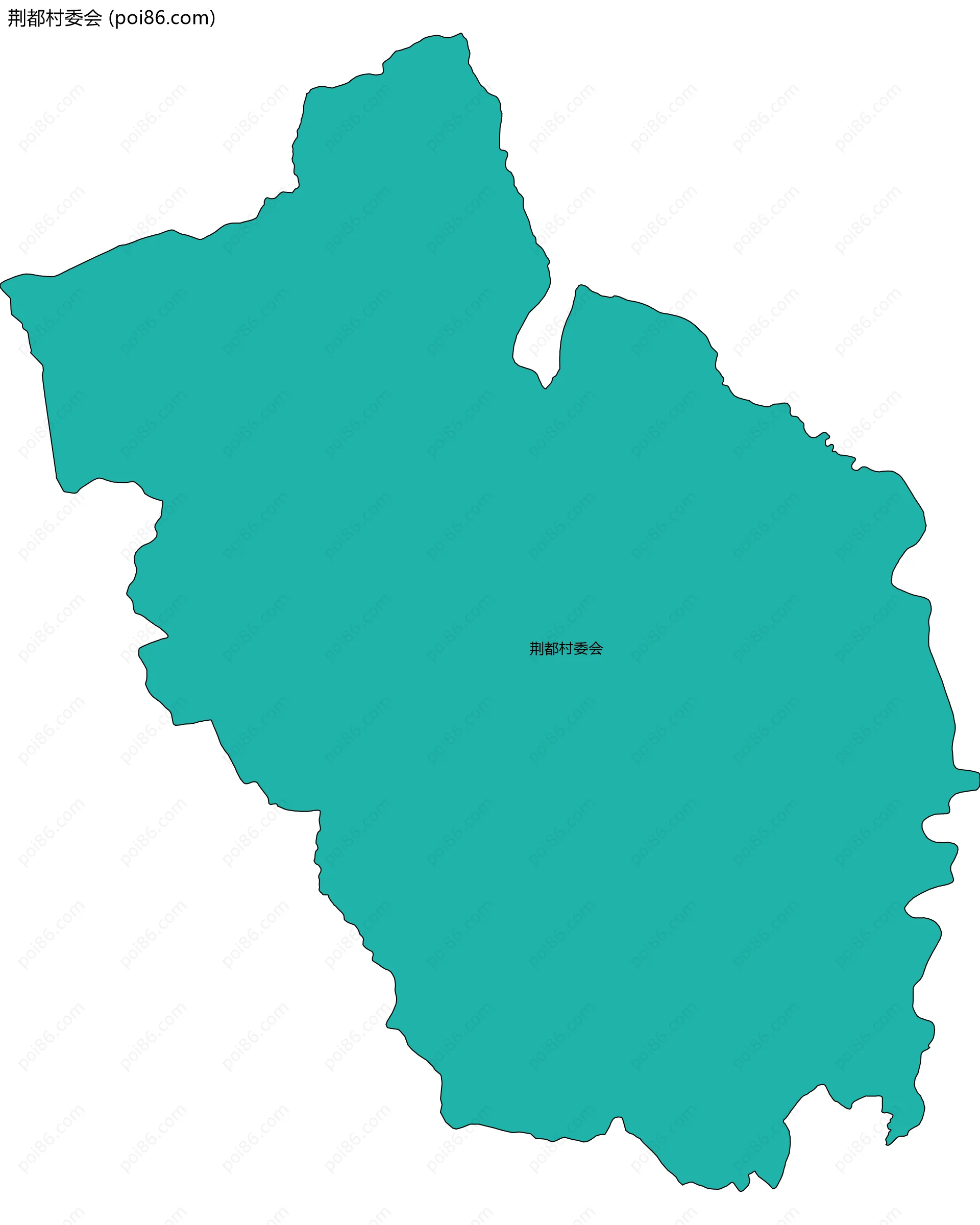 荆都村委会边界地图