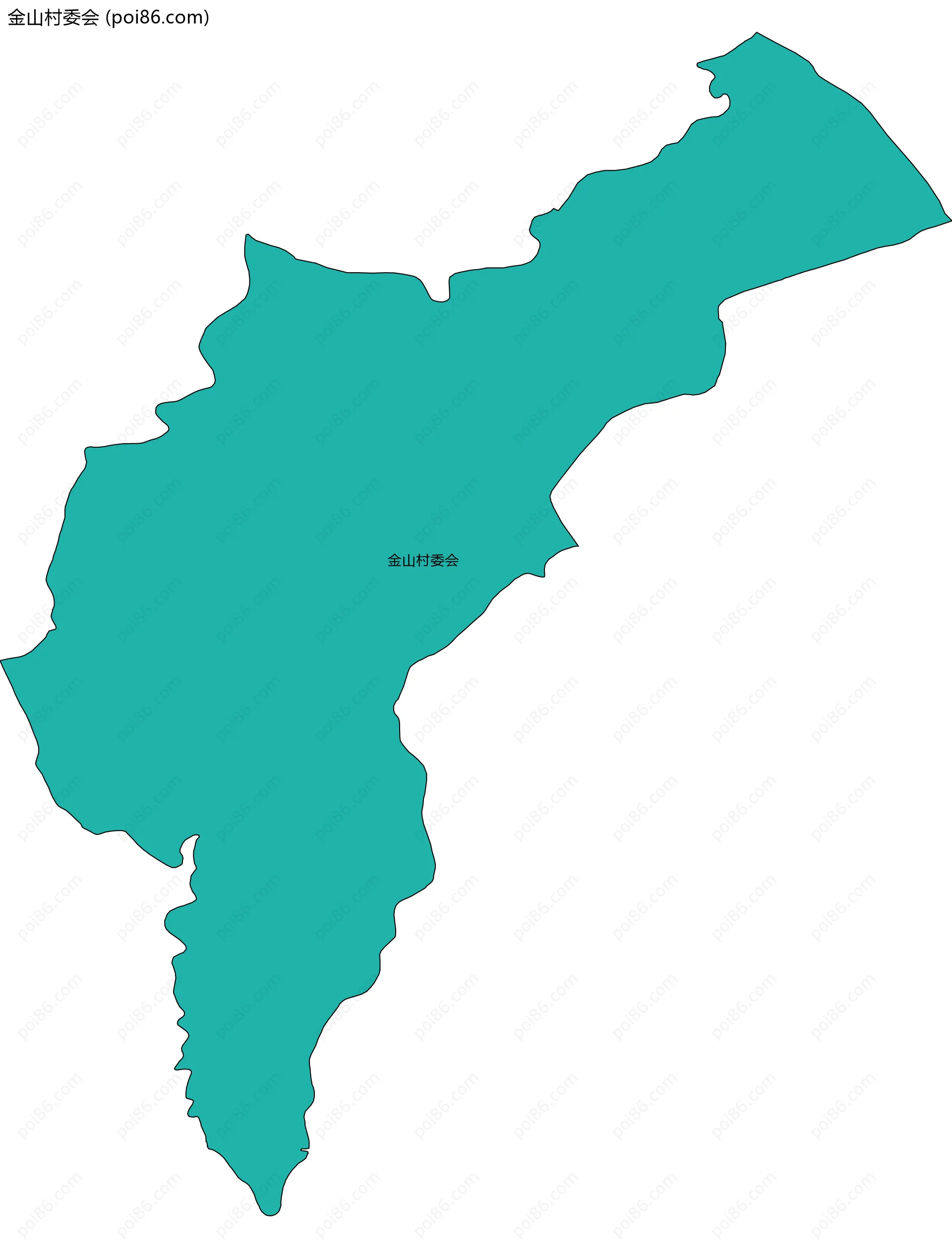金山村委会边界地图