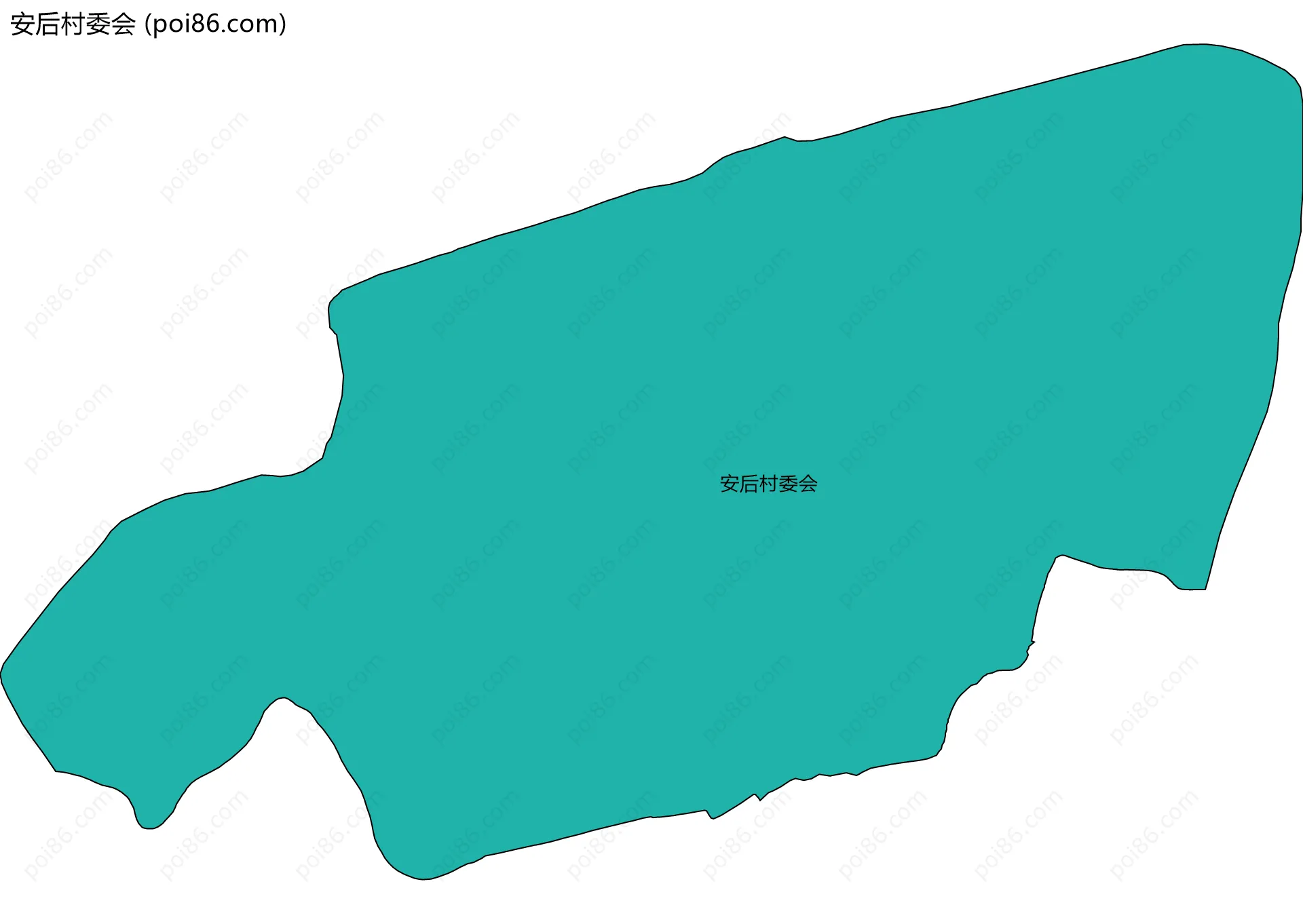 安后村委会边界地图