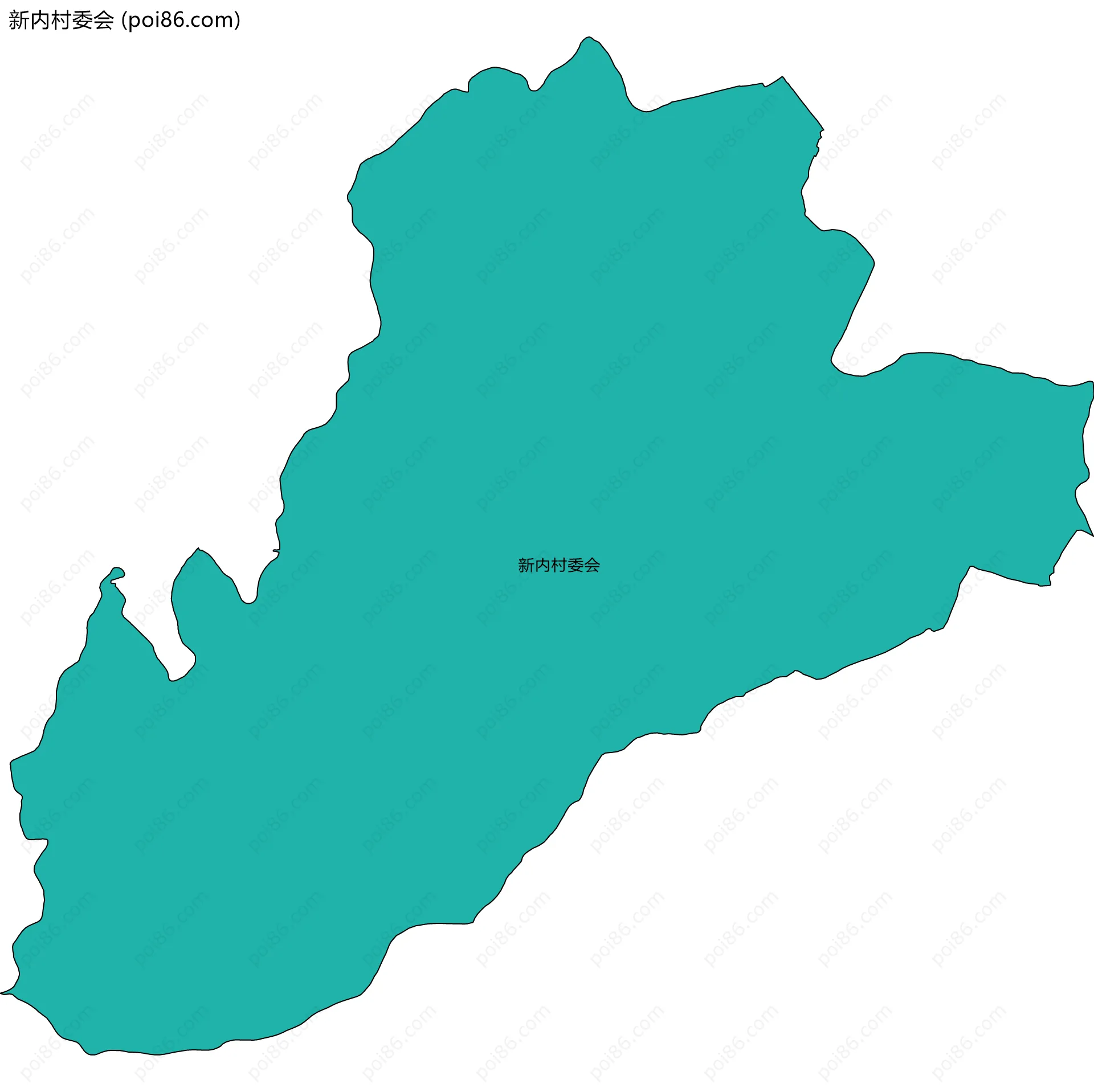 新内村委会边界地图