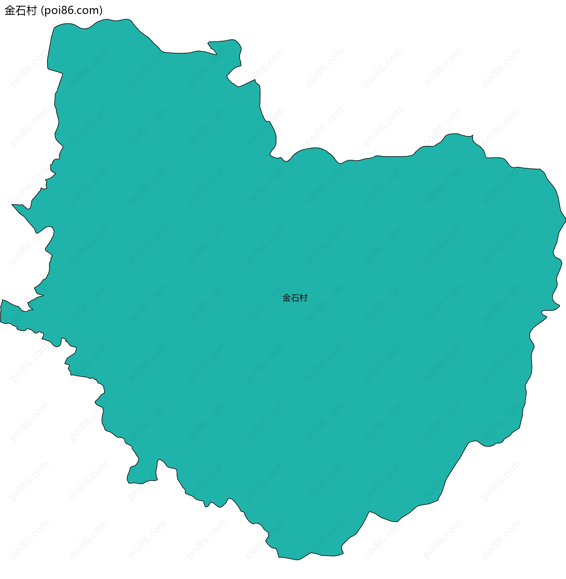 金石村边界地图