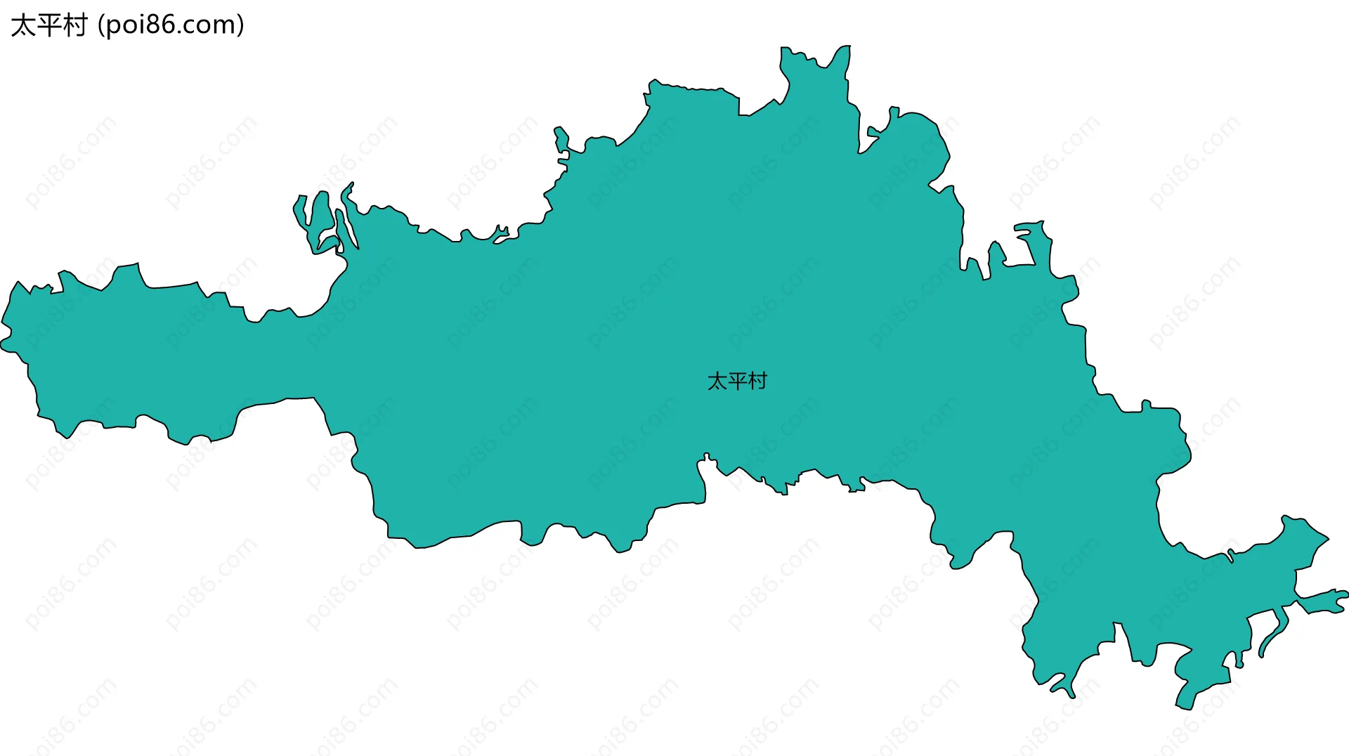 太平村边界地图