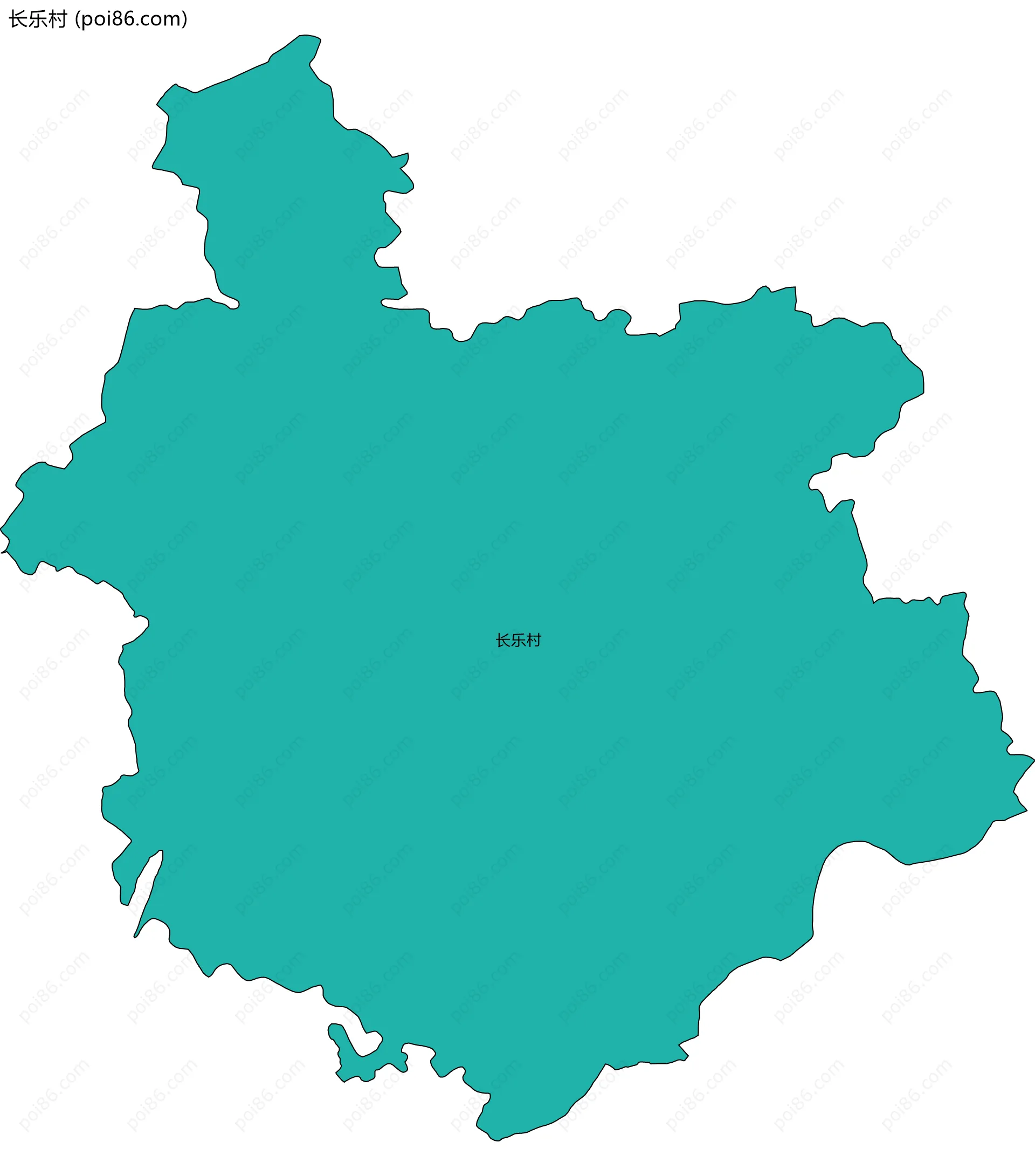 长乐村边界地图