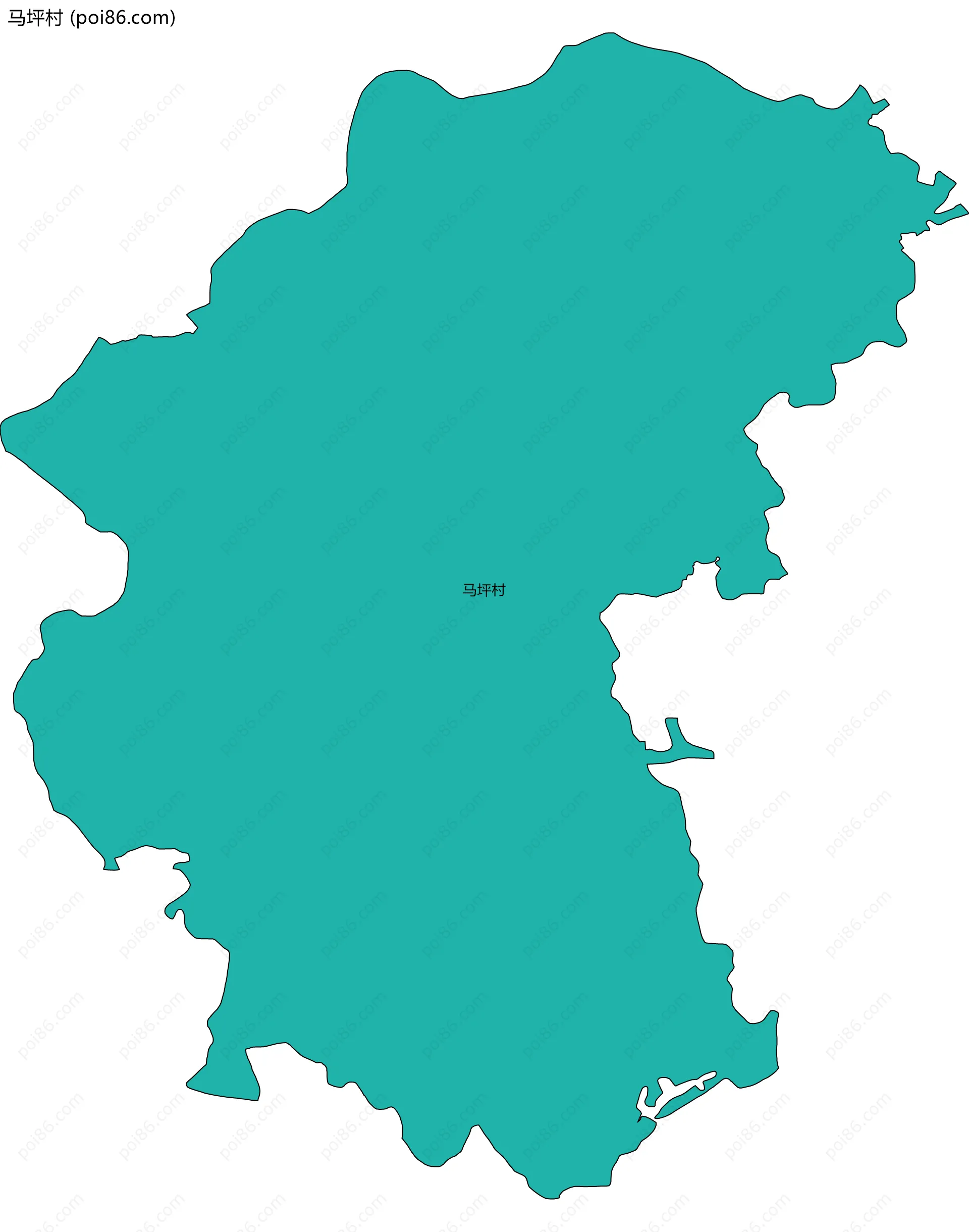 马坪村边界地图