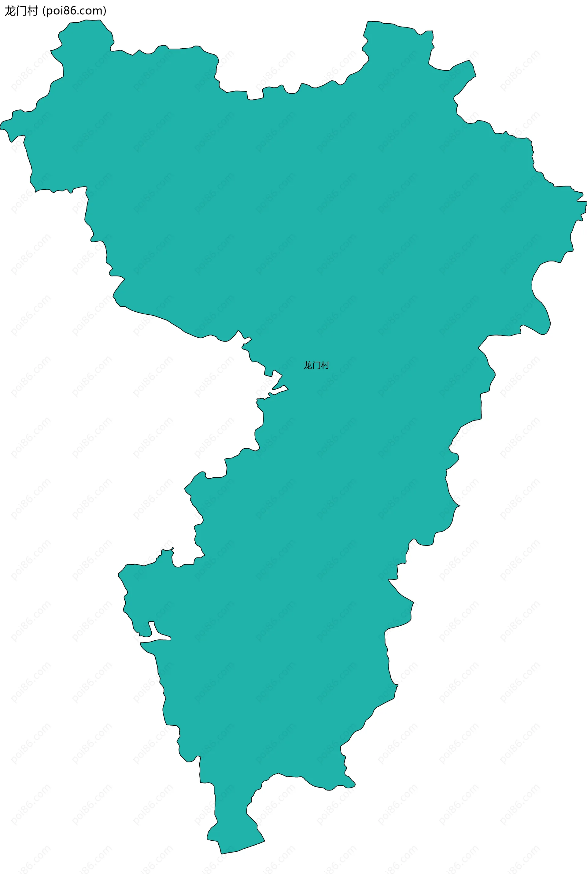 龙门村边界地图