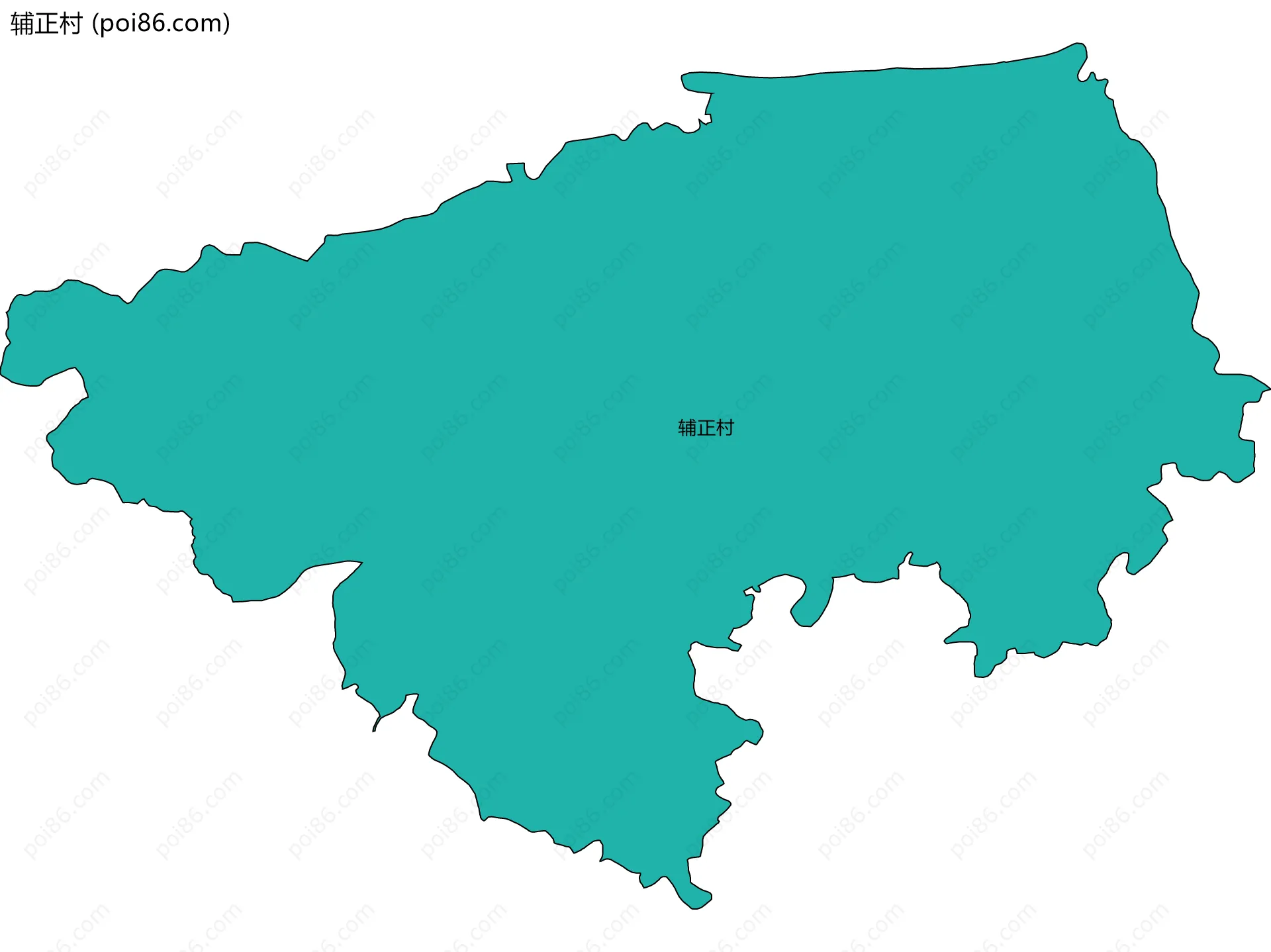 辅正村边界地图