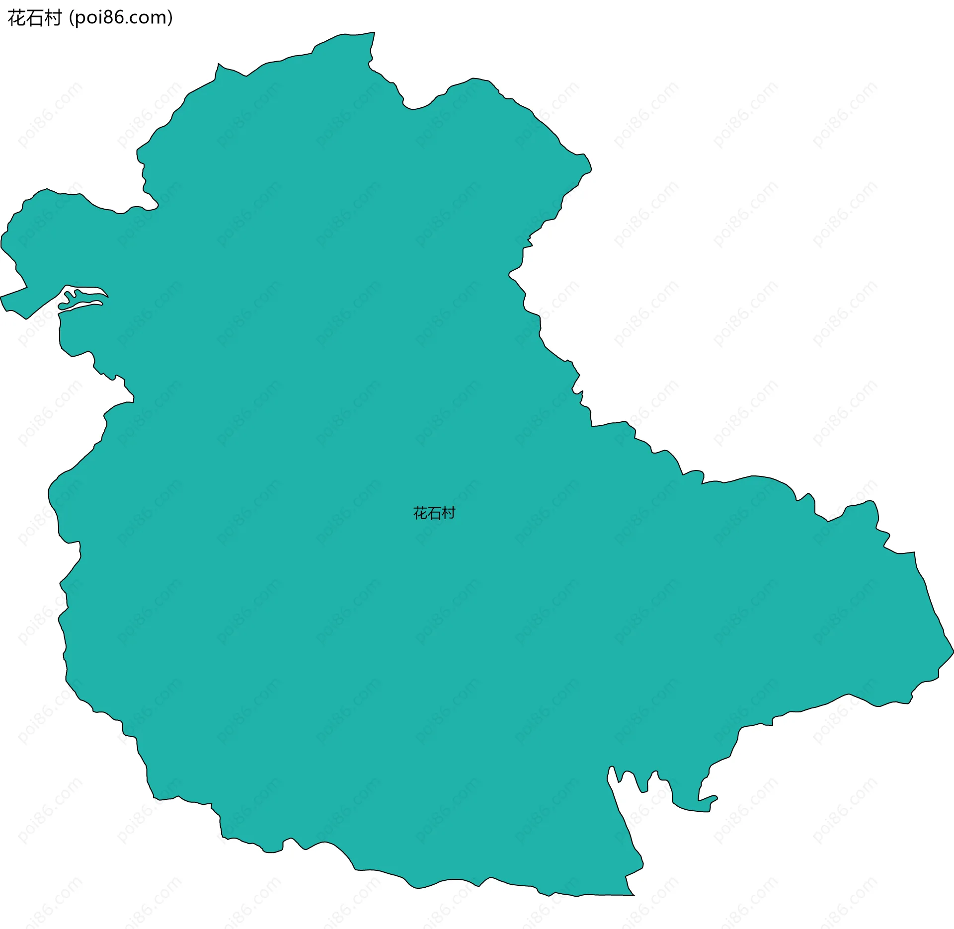 花石村边界地图
