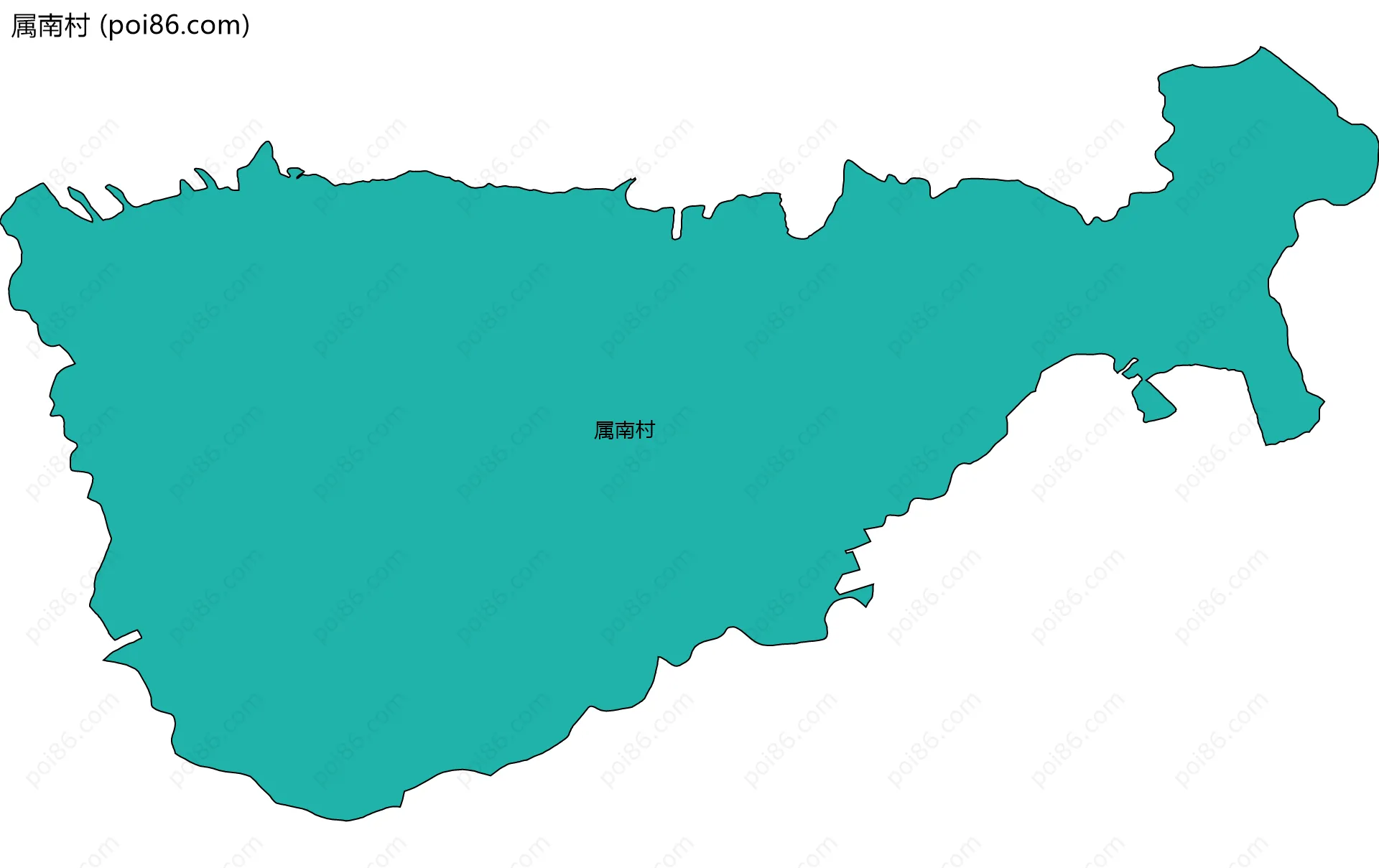 属南村边界地图