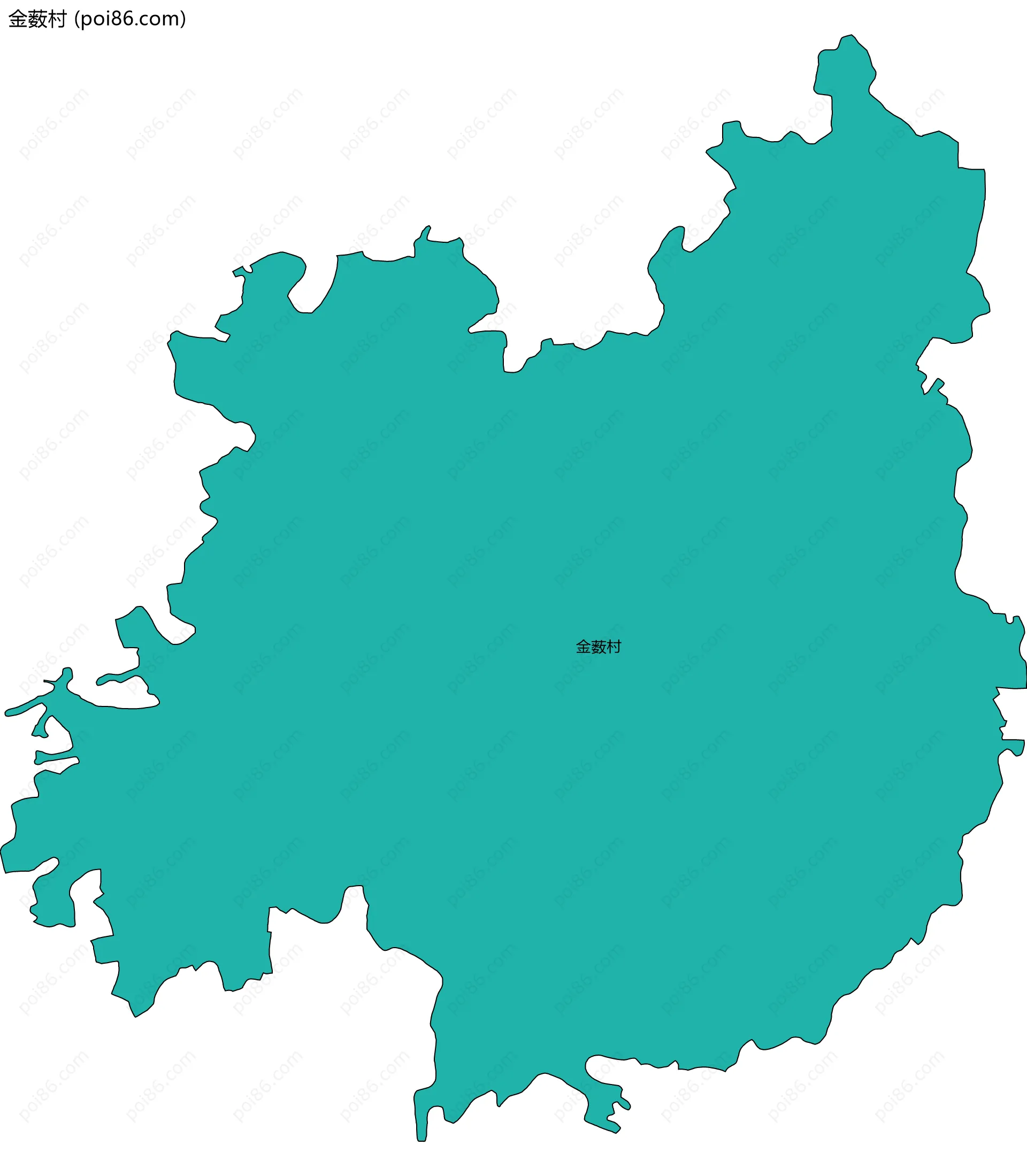 金薮村边界地图