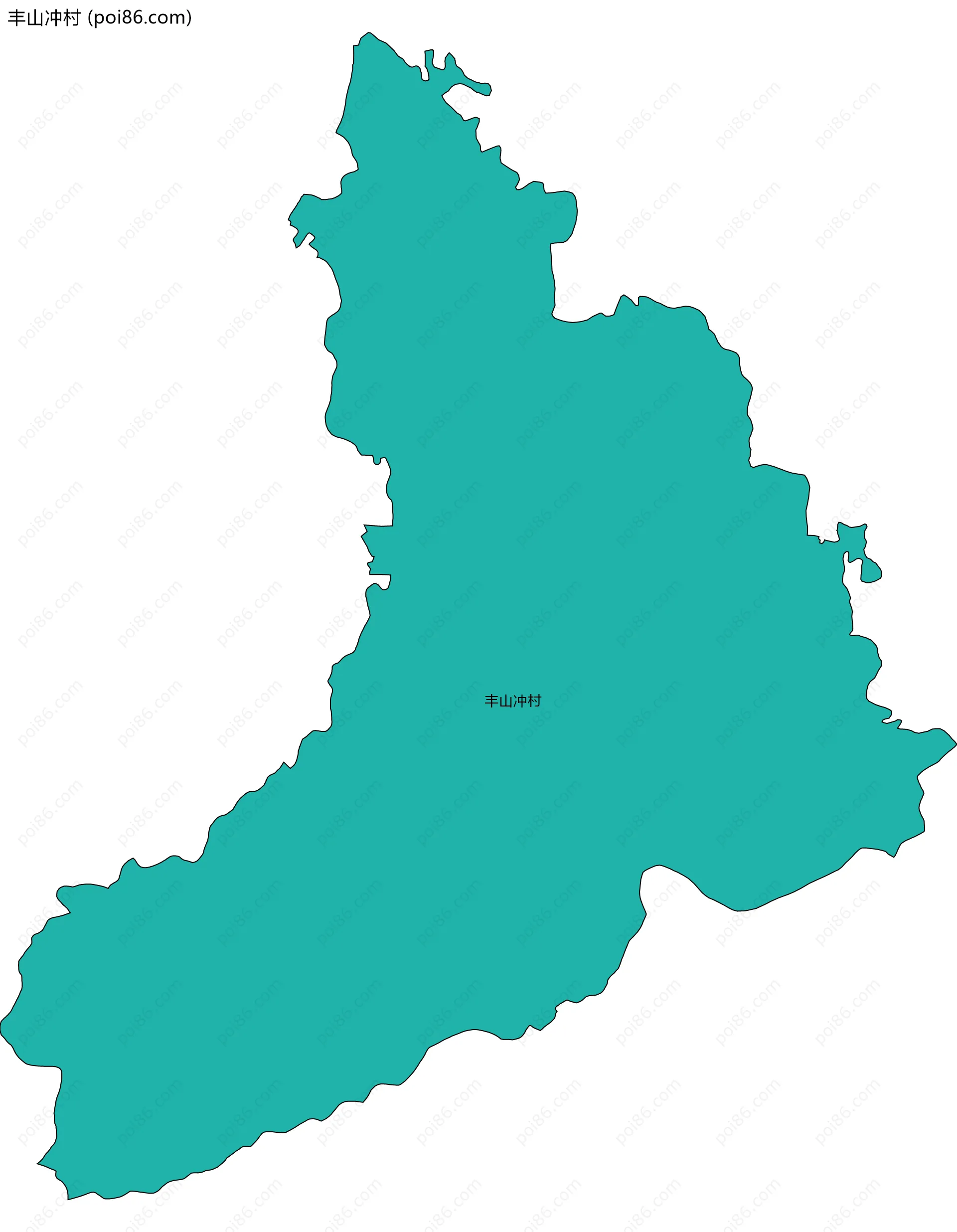 丰山冲村边界地图