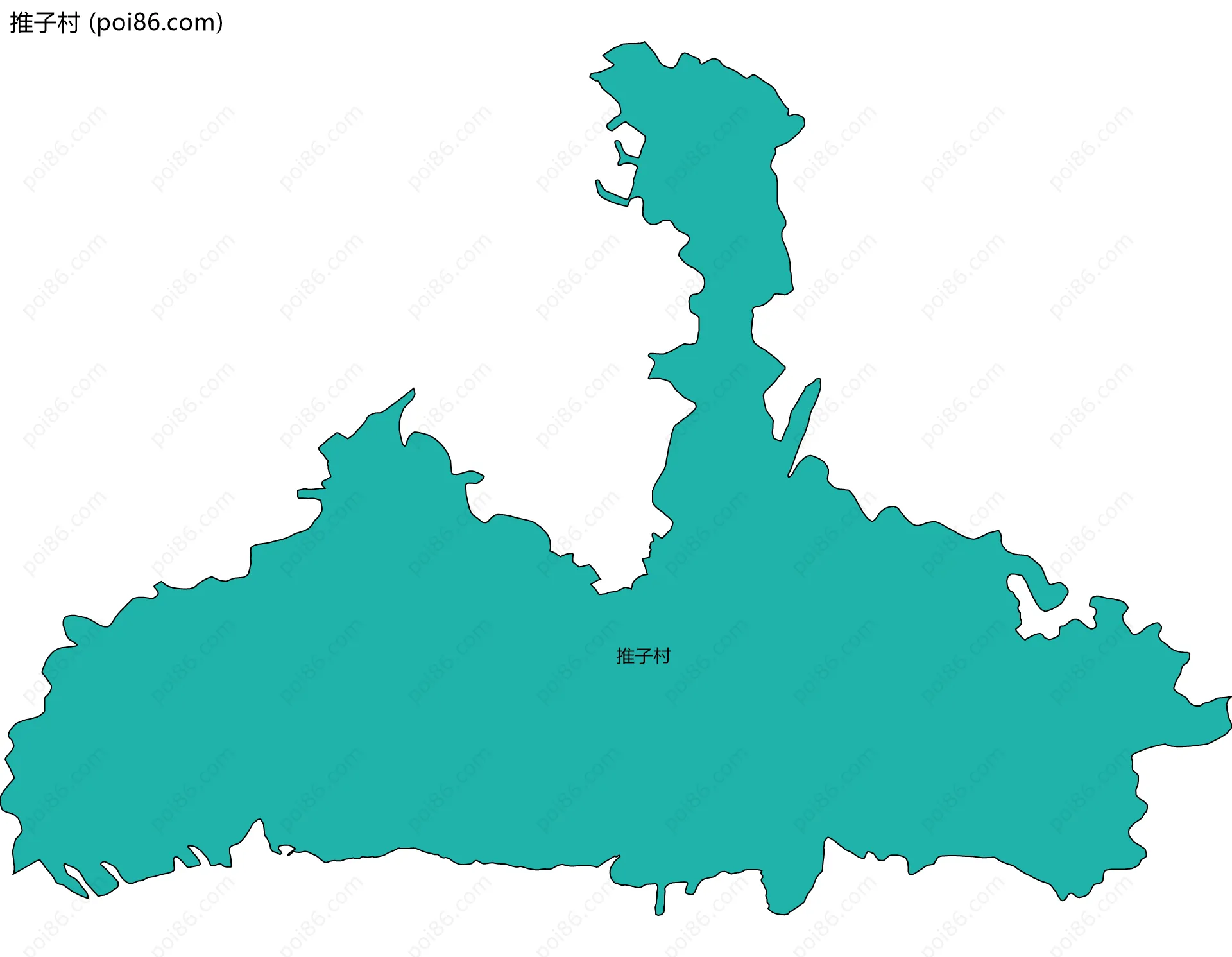 推子村边界地图