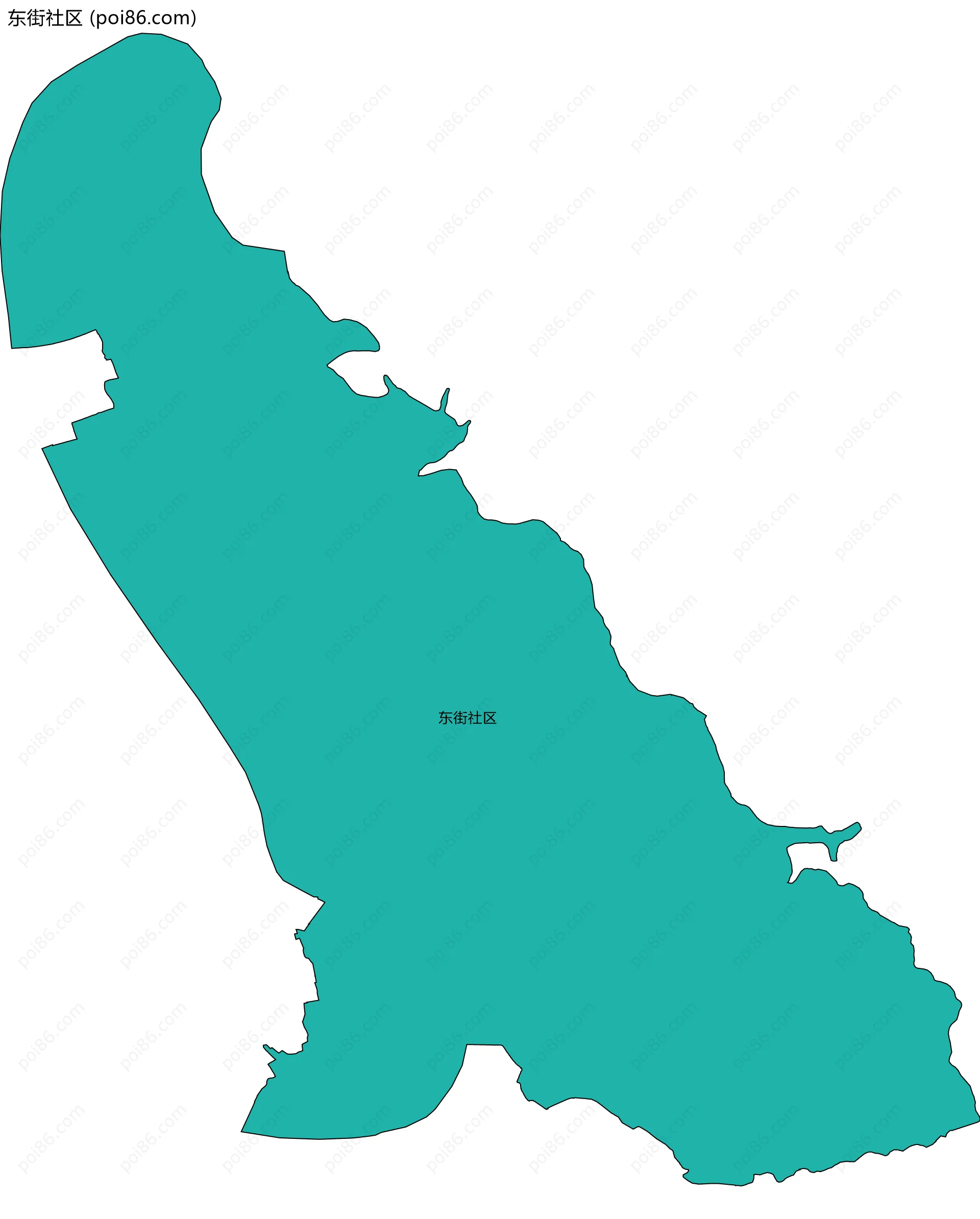 东街社区边界地图