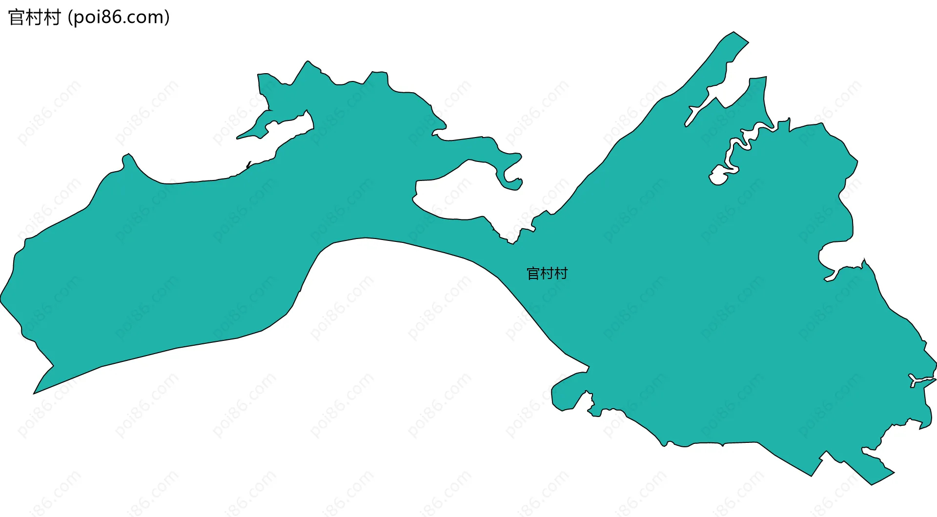 官村村边界地图