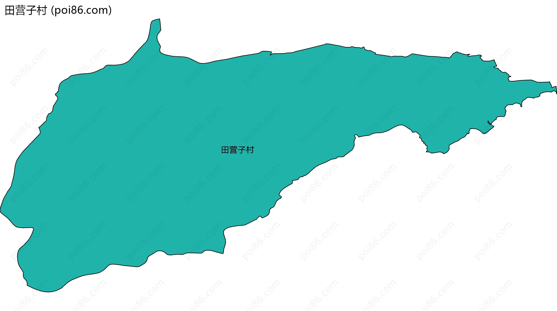 田营子村边界地图