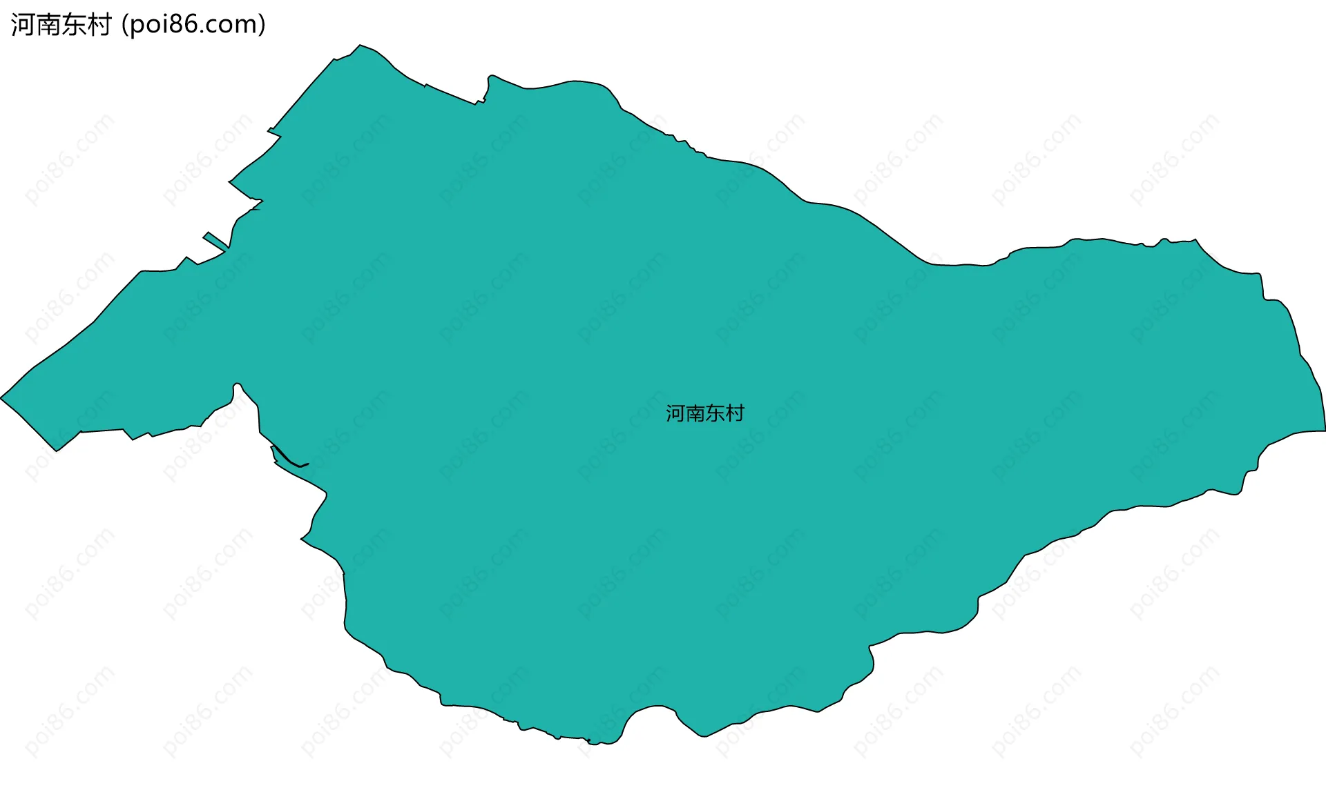 河南东村边界地图