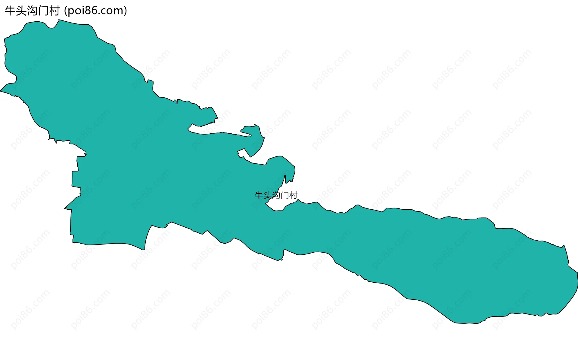 牛头沟门村边界地图