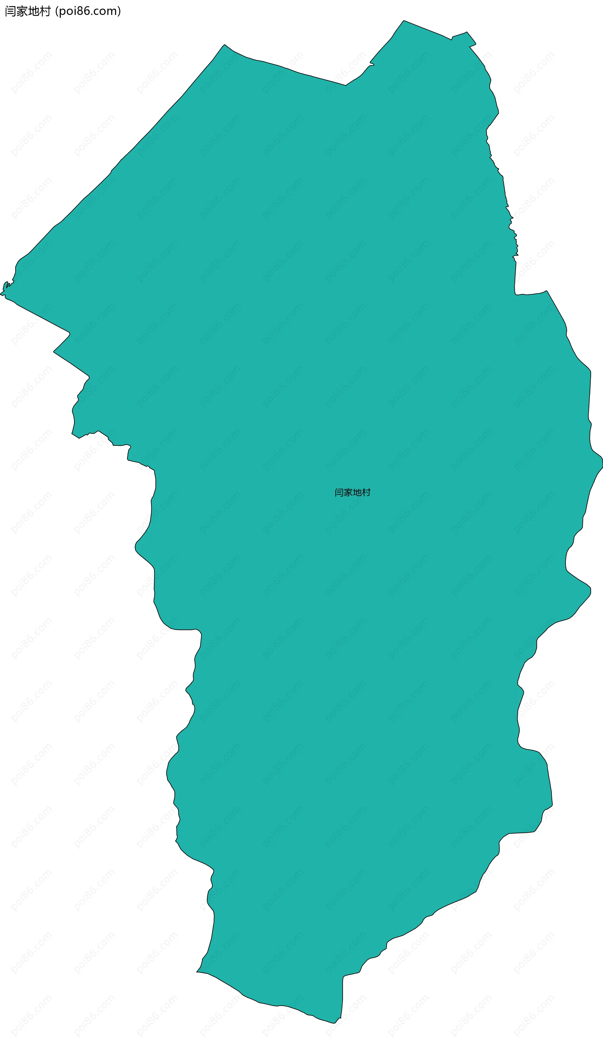 闫家地村边界地图