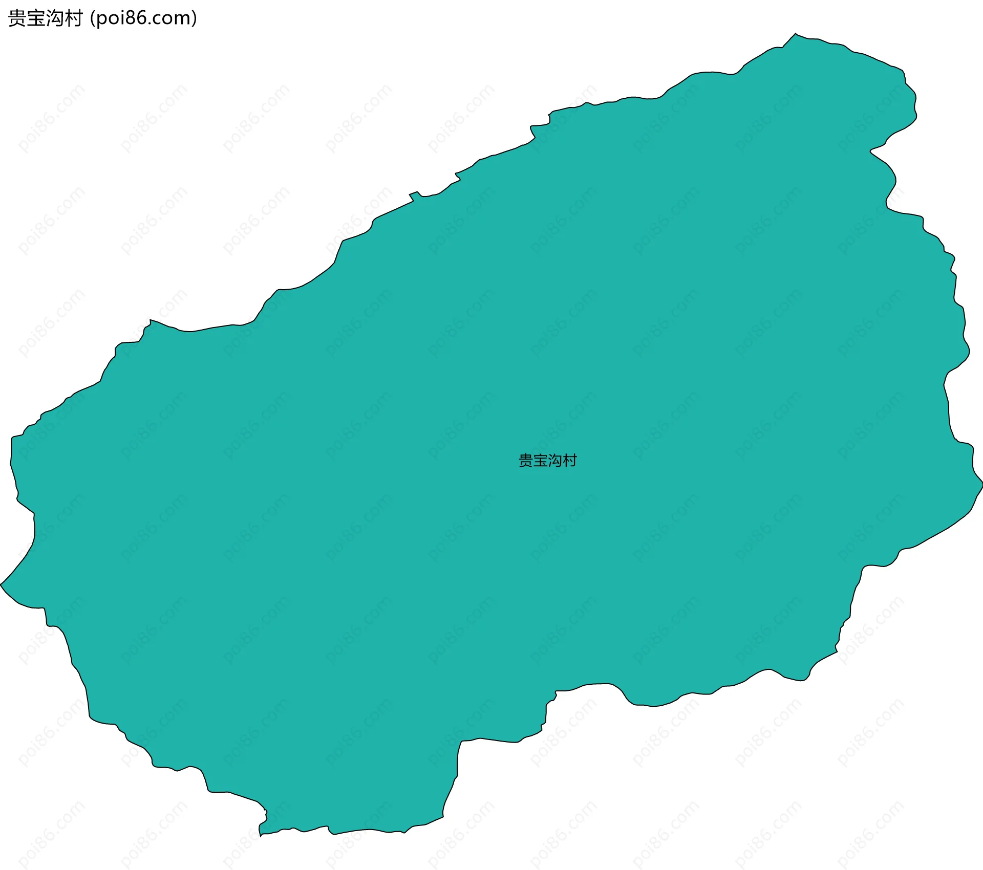 贵宝沟村边界地图