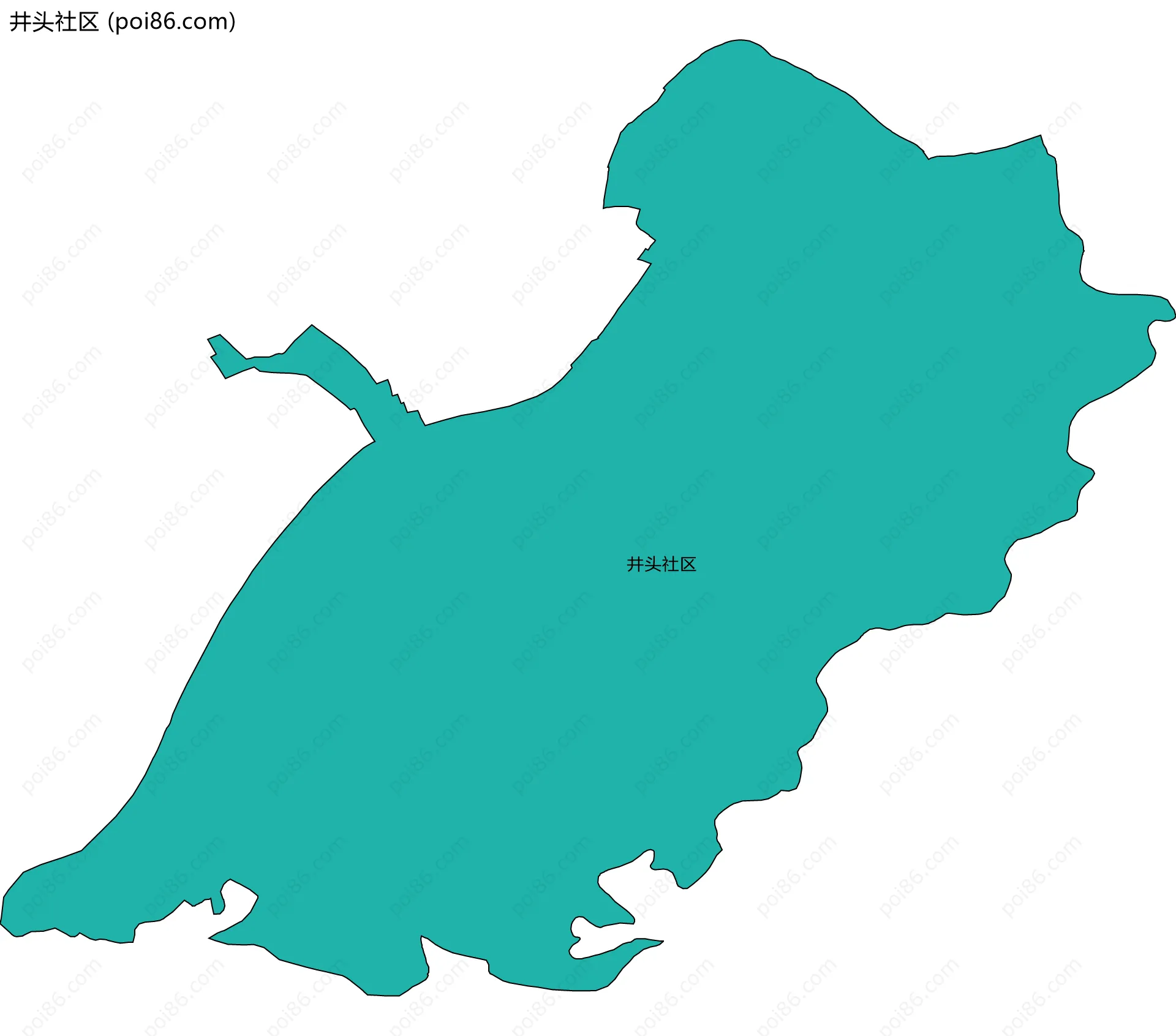 井头社区边界地图