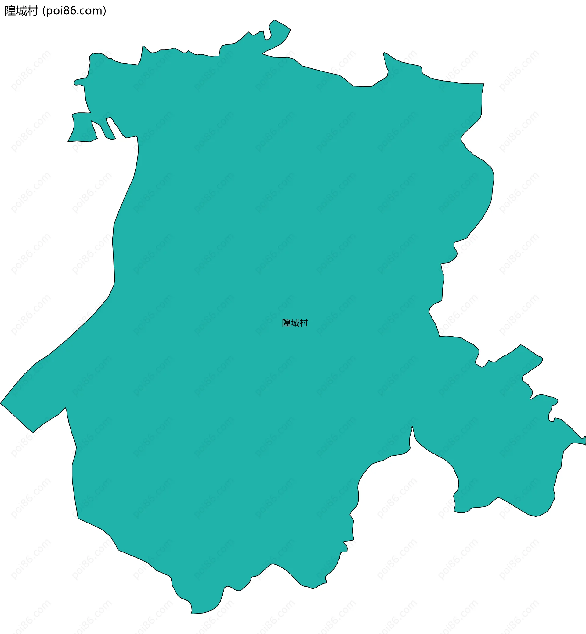 隍城村边界地图