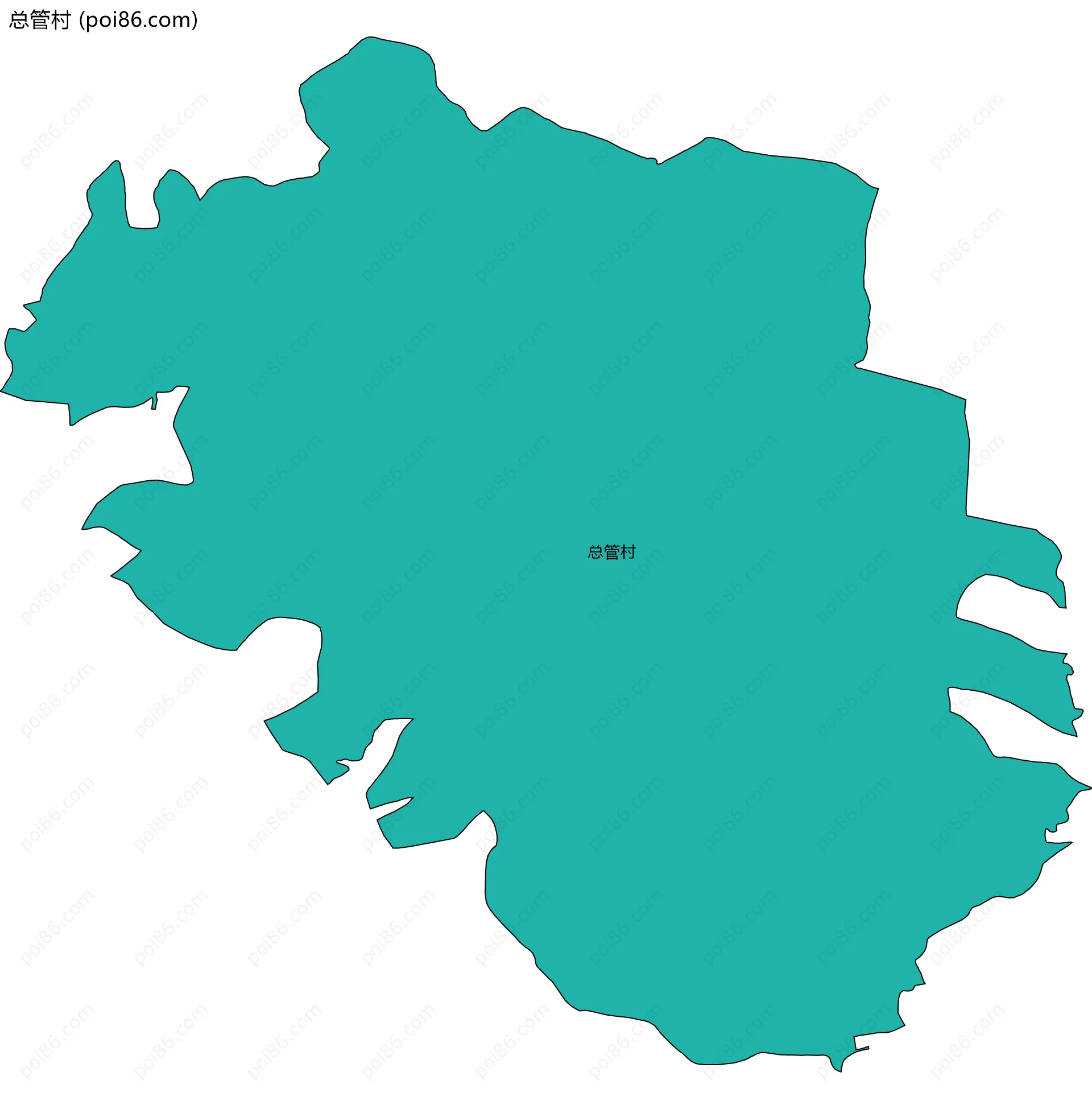 总管村边界地图