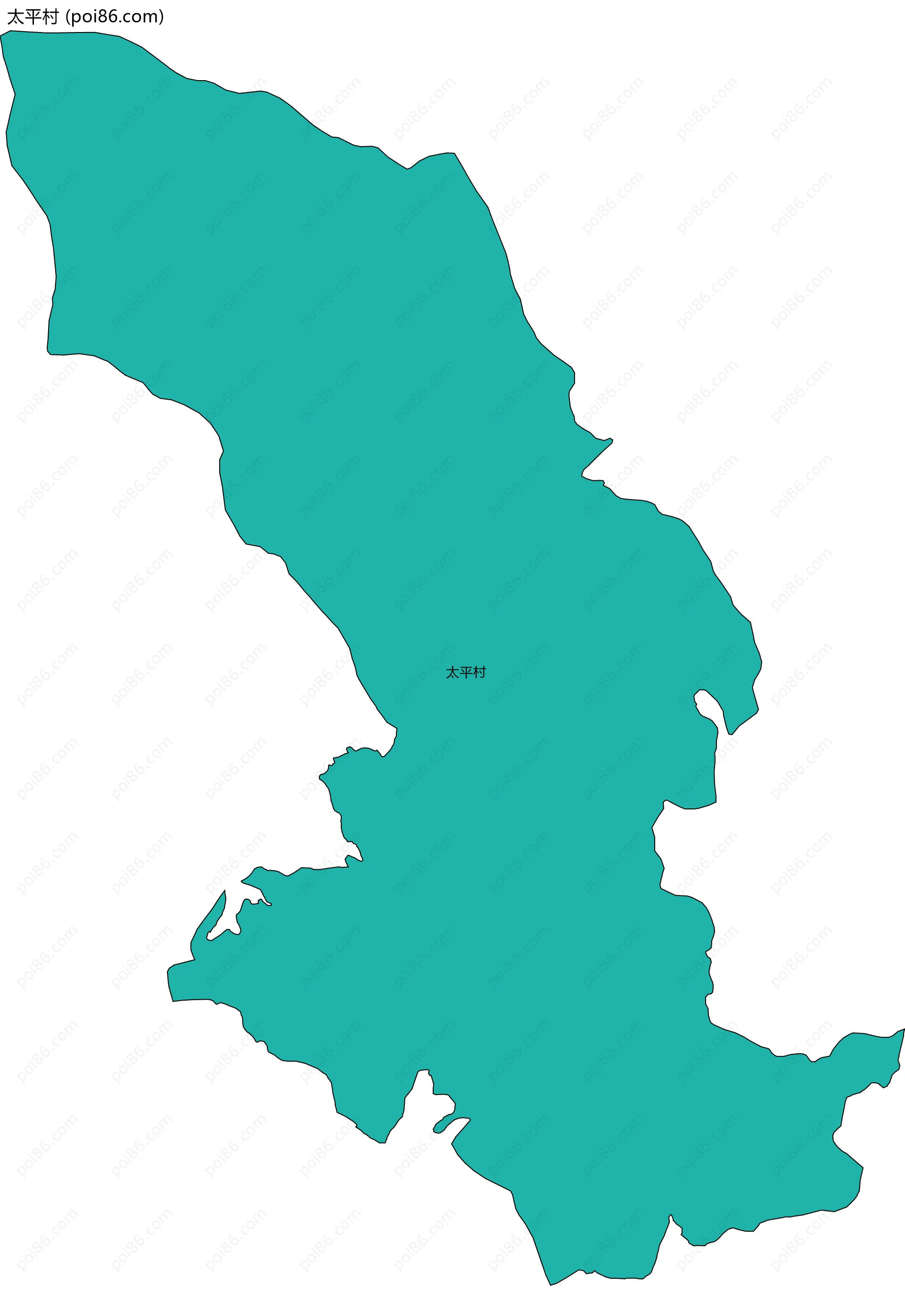 太平村边界地图