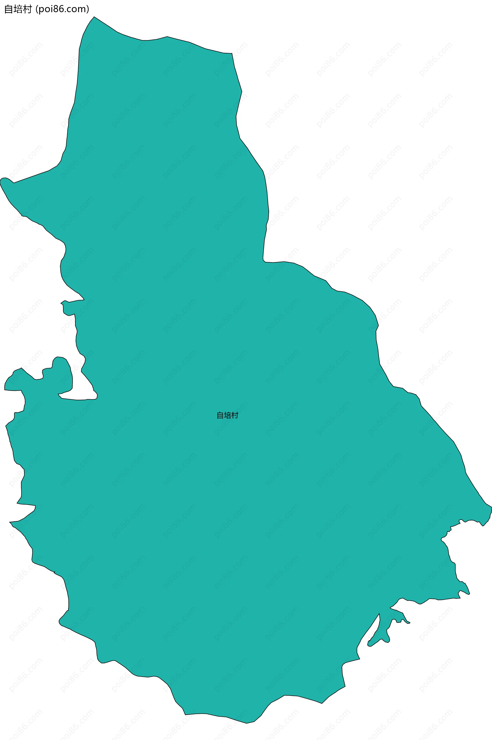 自培村边界地图