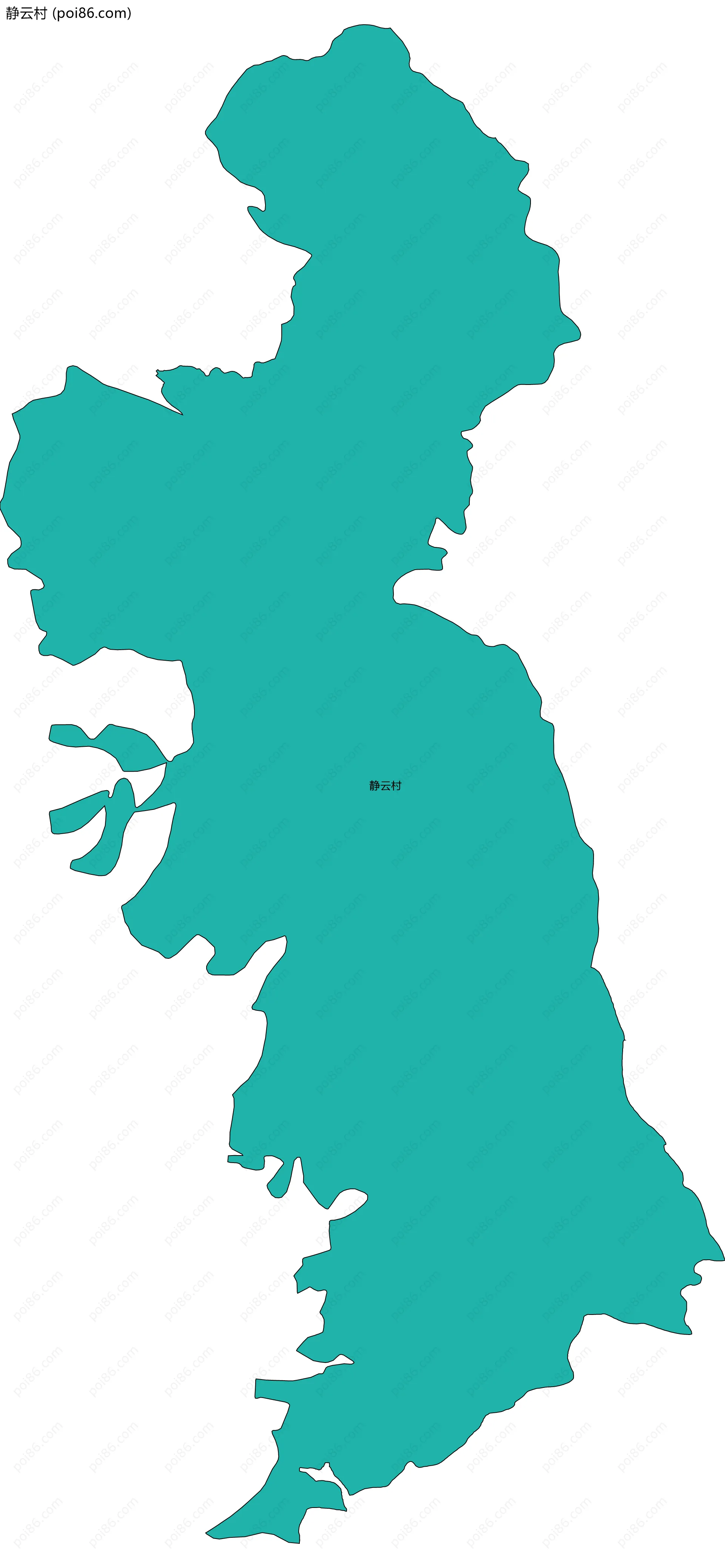 静云村边界地图