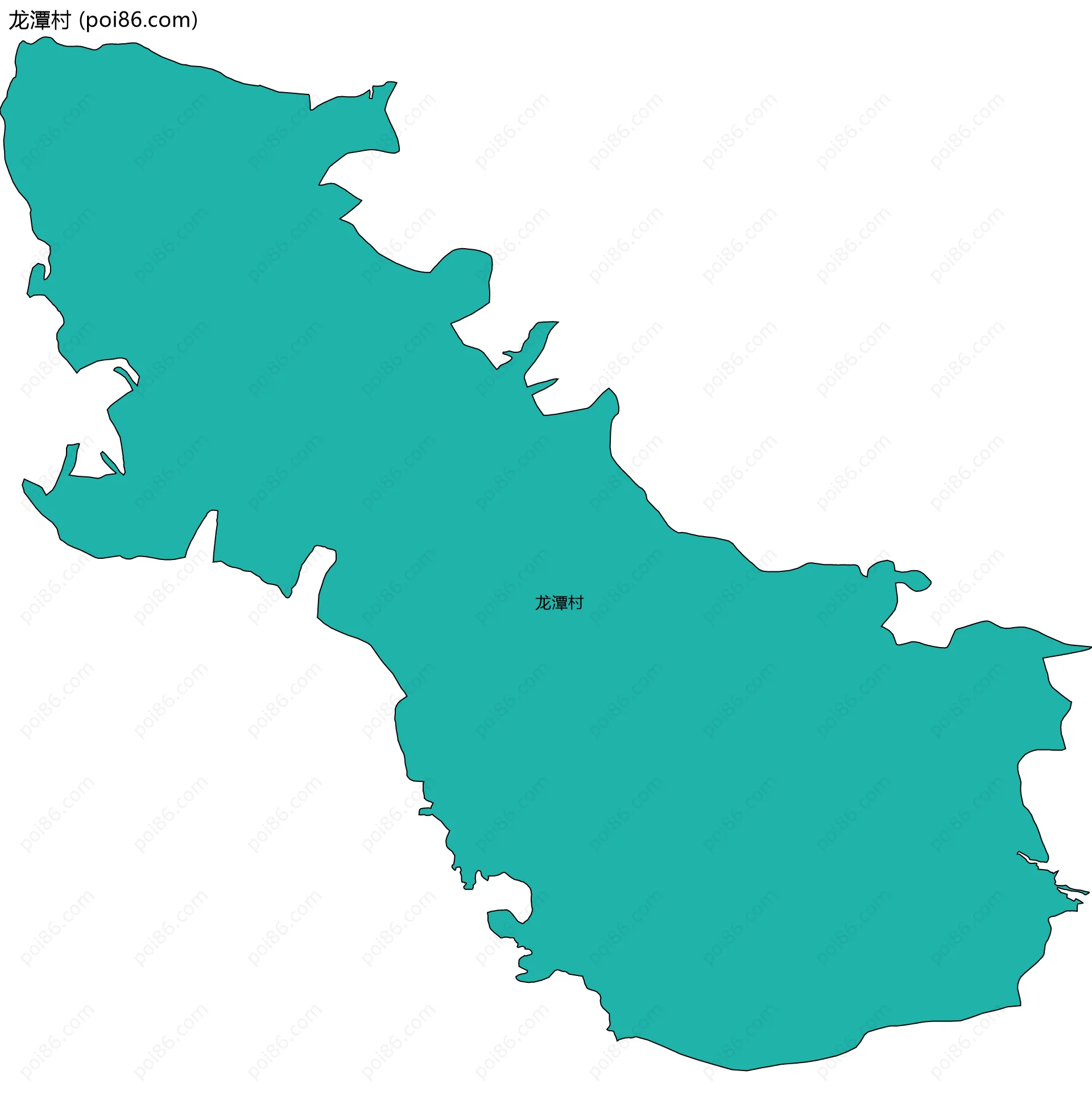 龙潭村边界地图