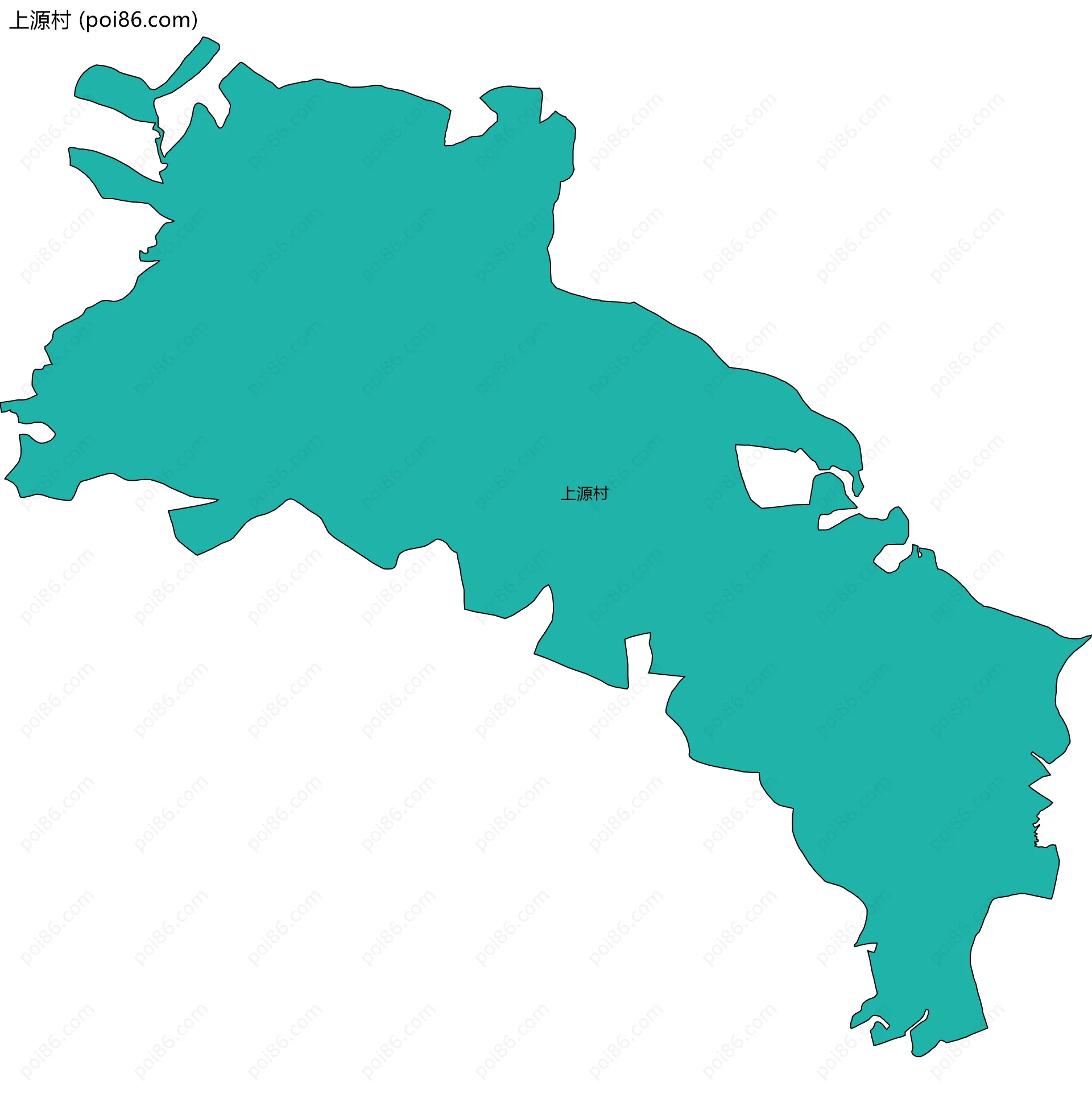 上源村边界地图