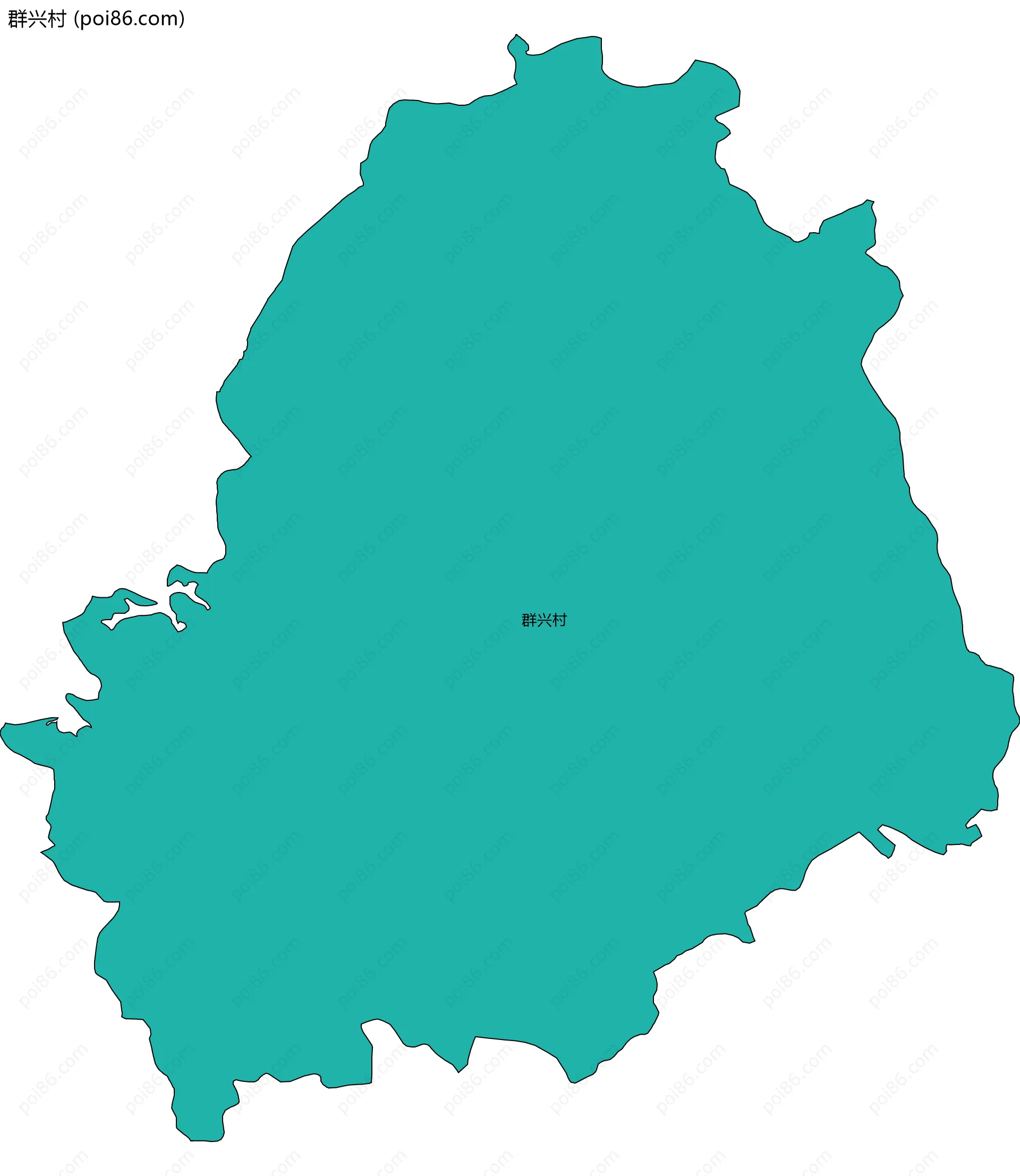 群兴村边界地图