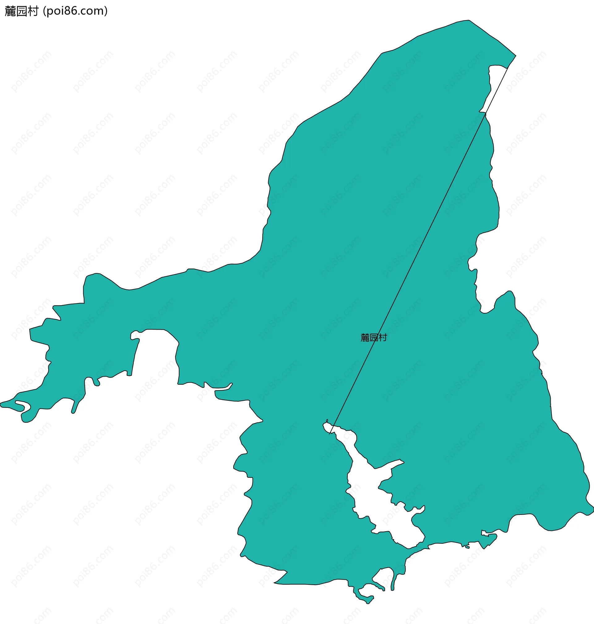 麓园村边界地图