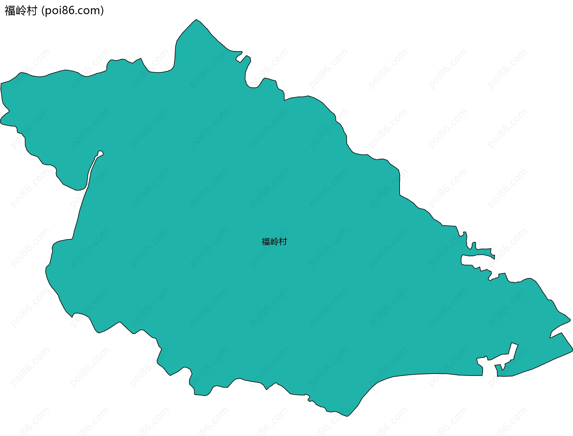 福岭村边界地图