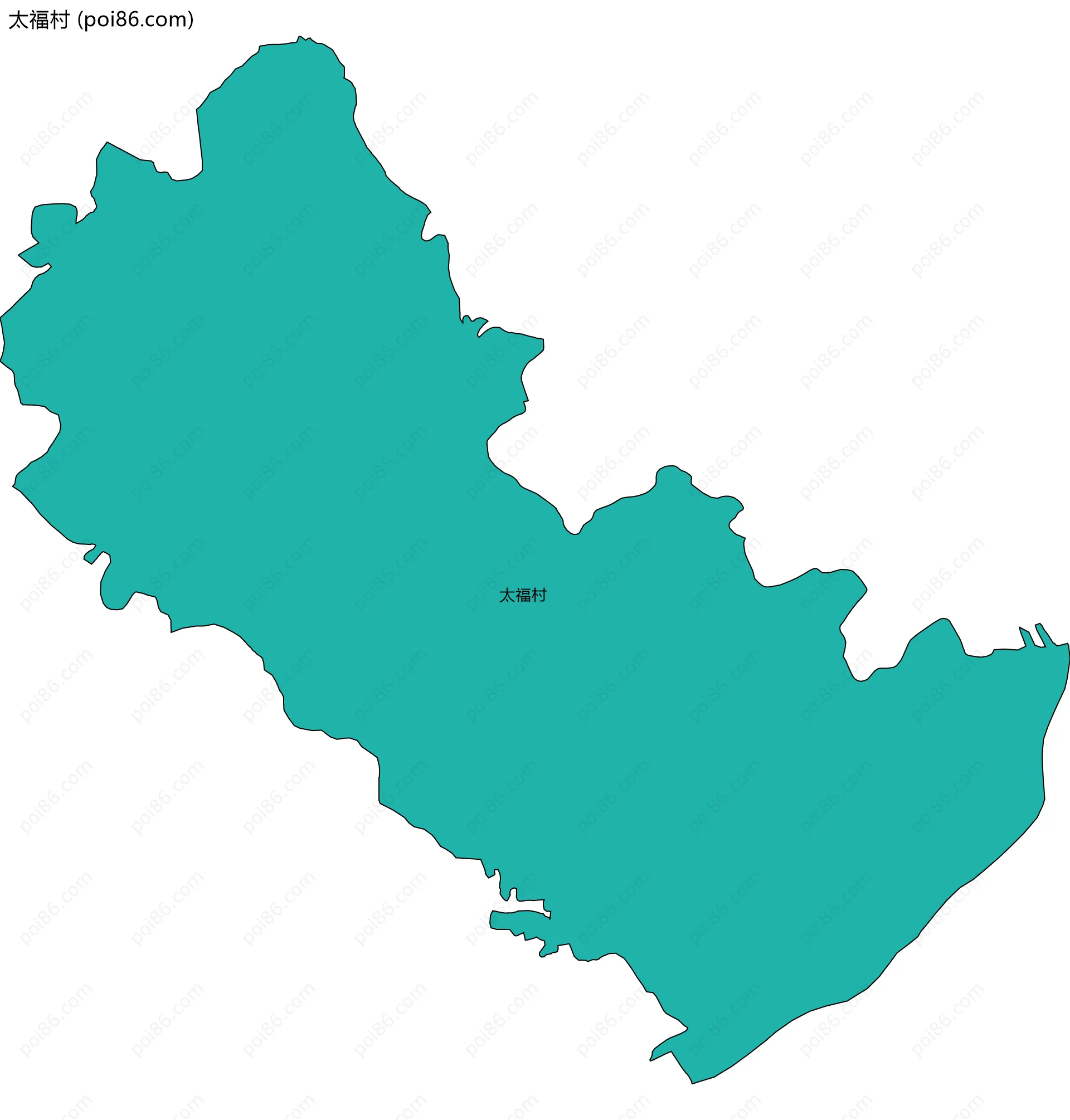 太福村边界地图