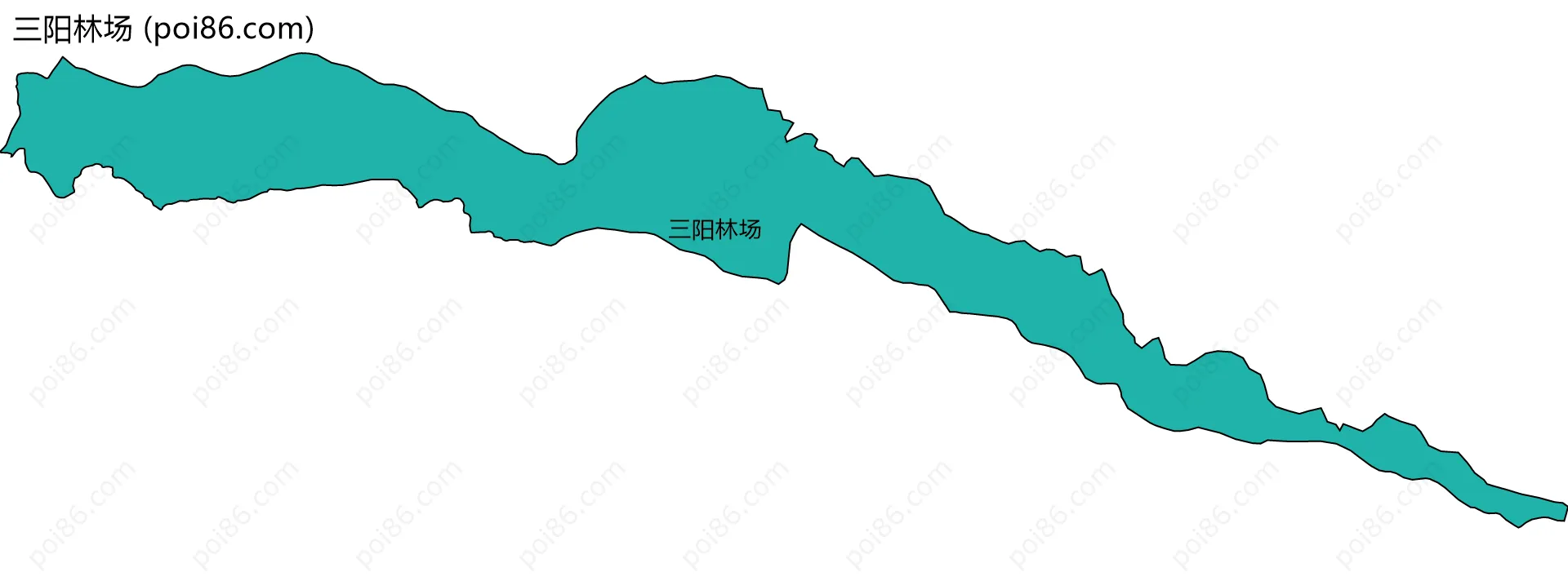 三阳林场边界地图