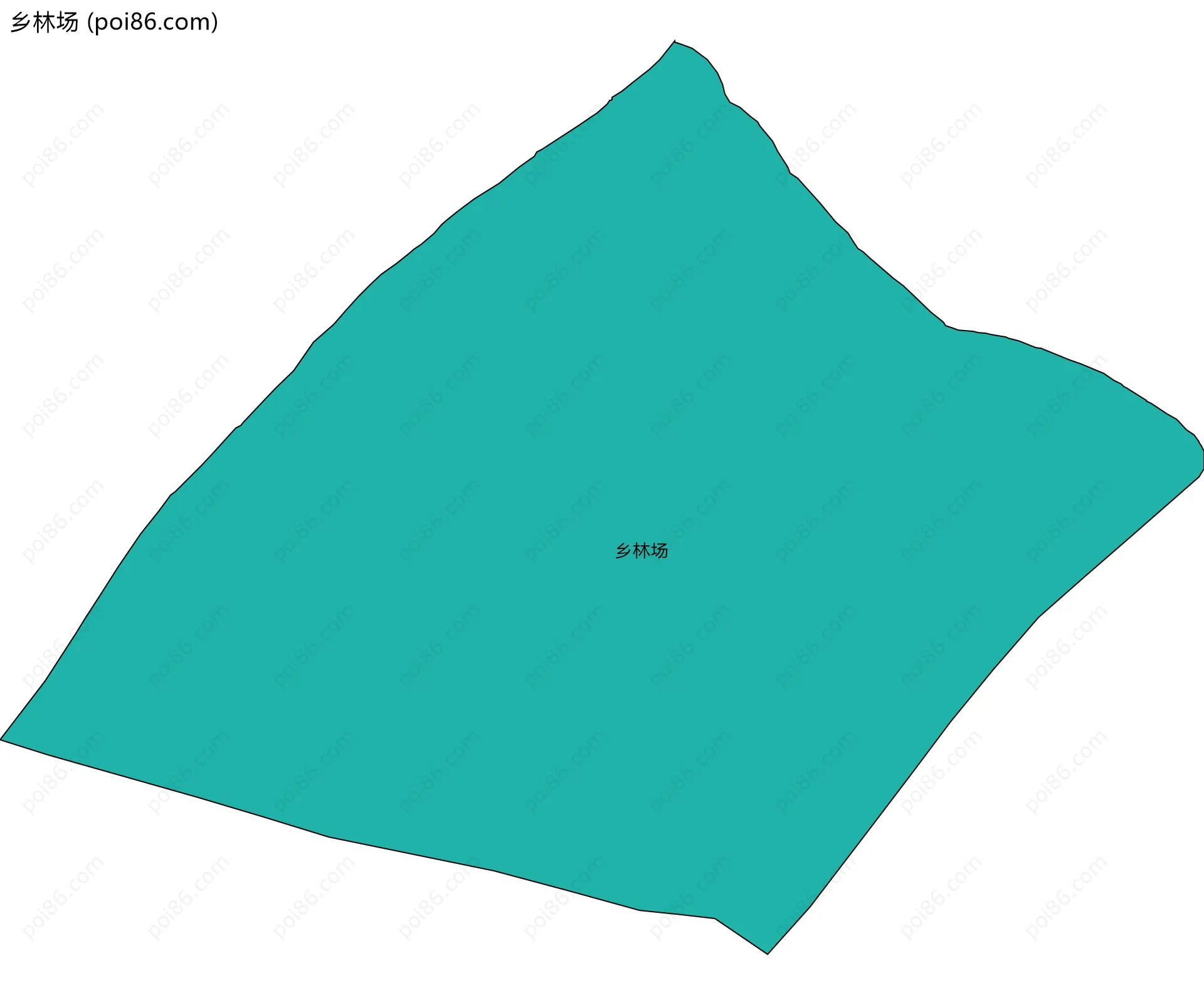 乡林场边界地图