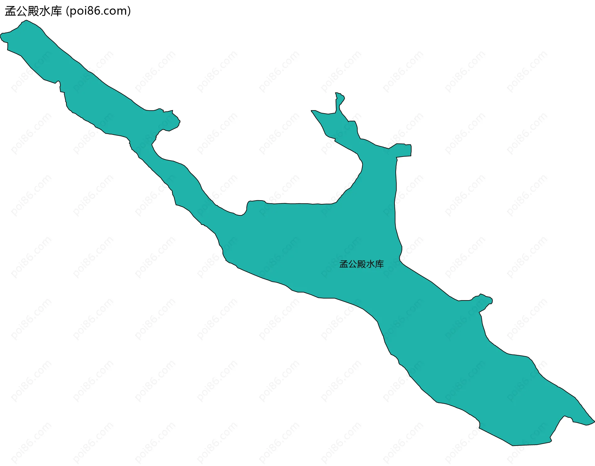 孟公殿水库边界地图