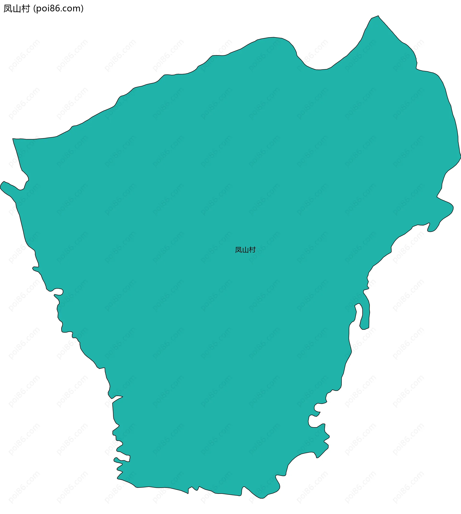 凤山村边界地图