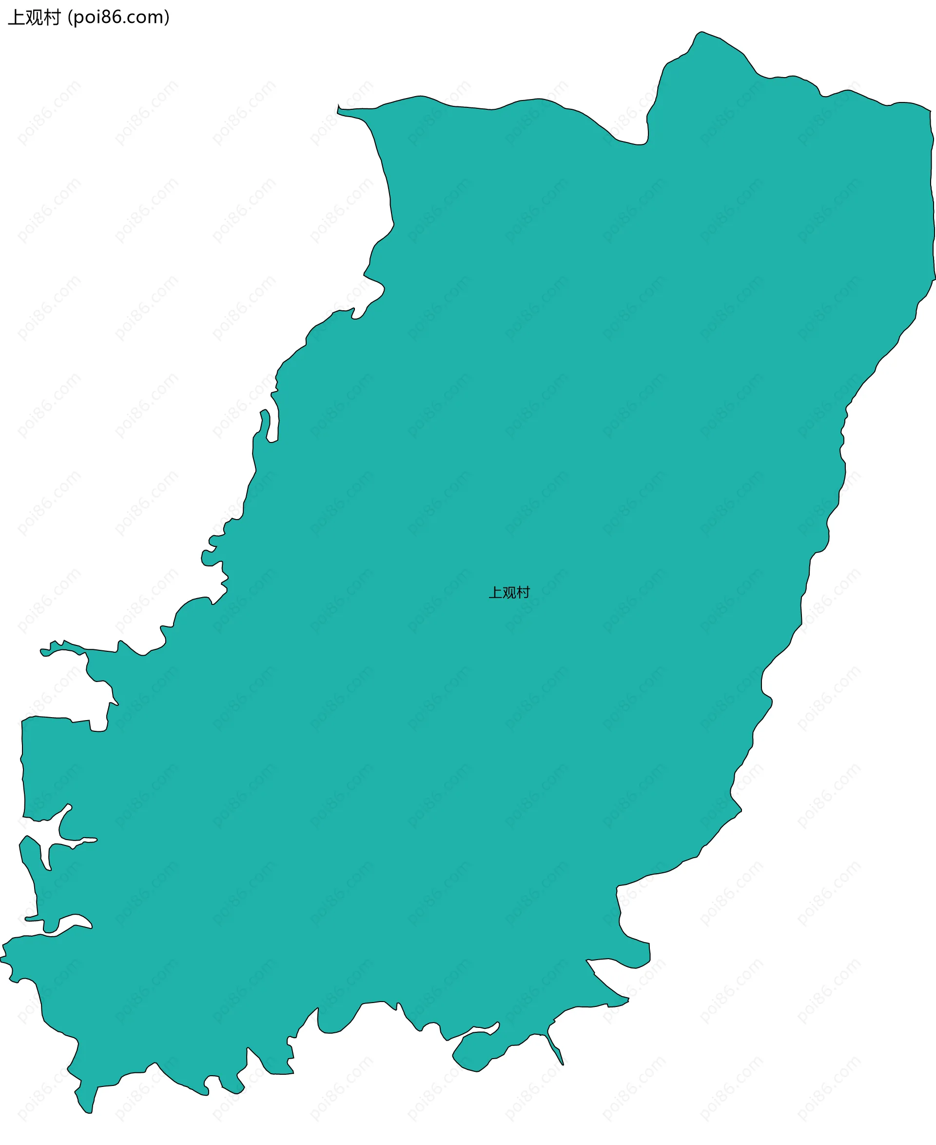 上观村边界地图