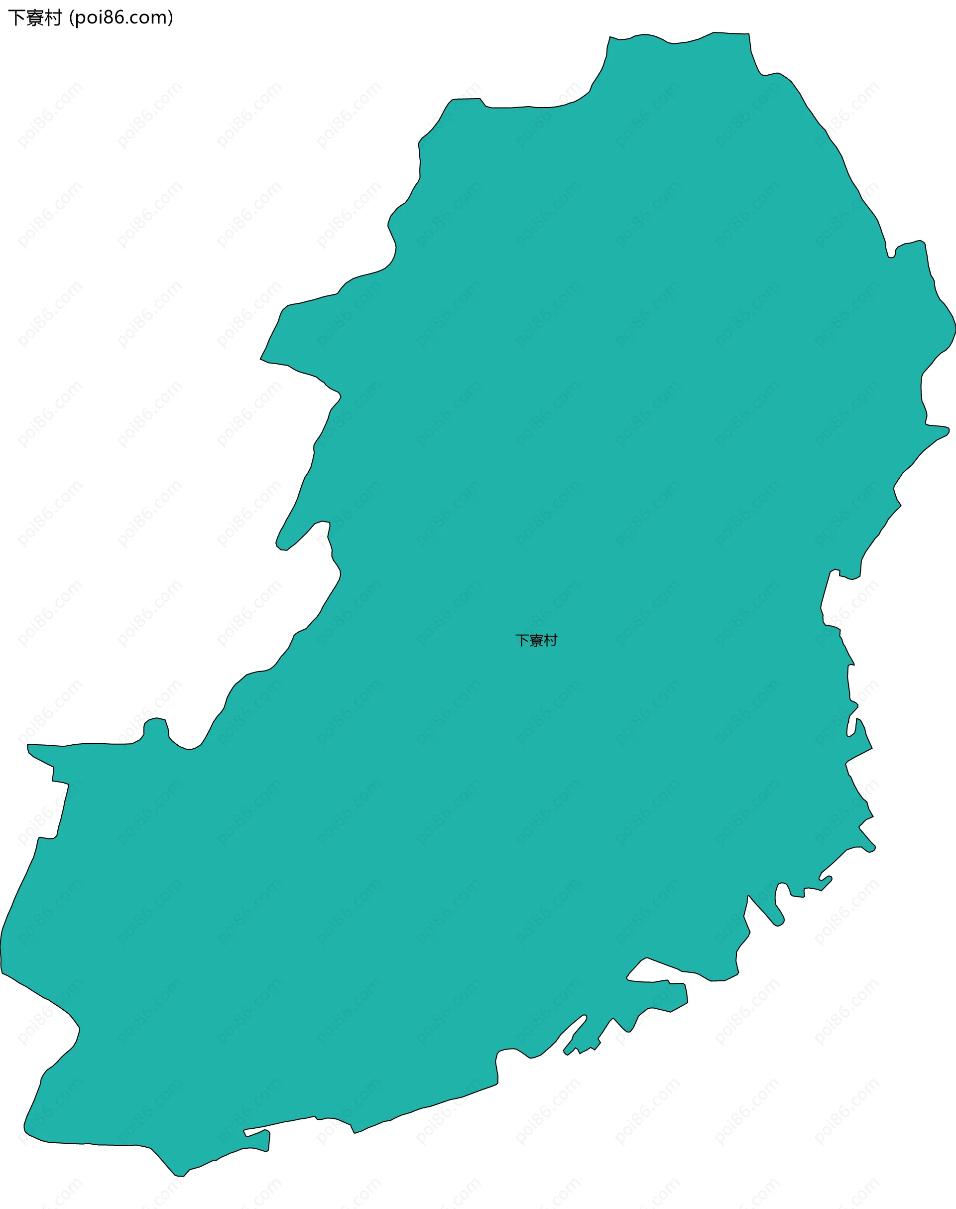 下寮村边界地图