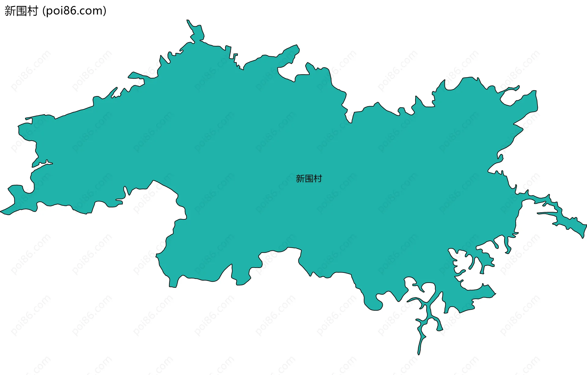 新围村边界地图