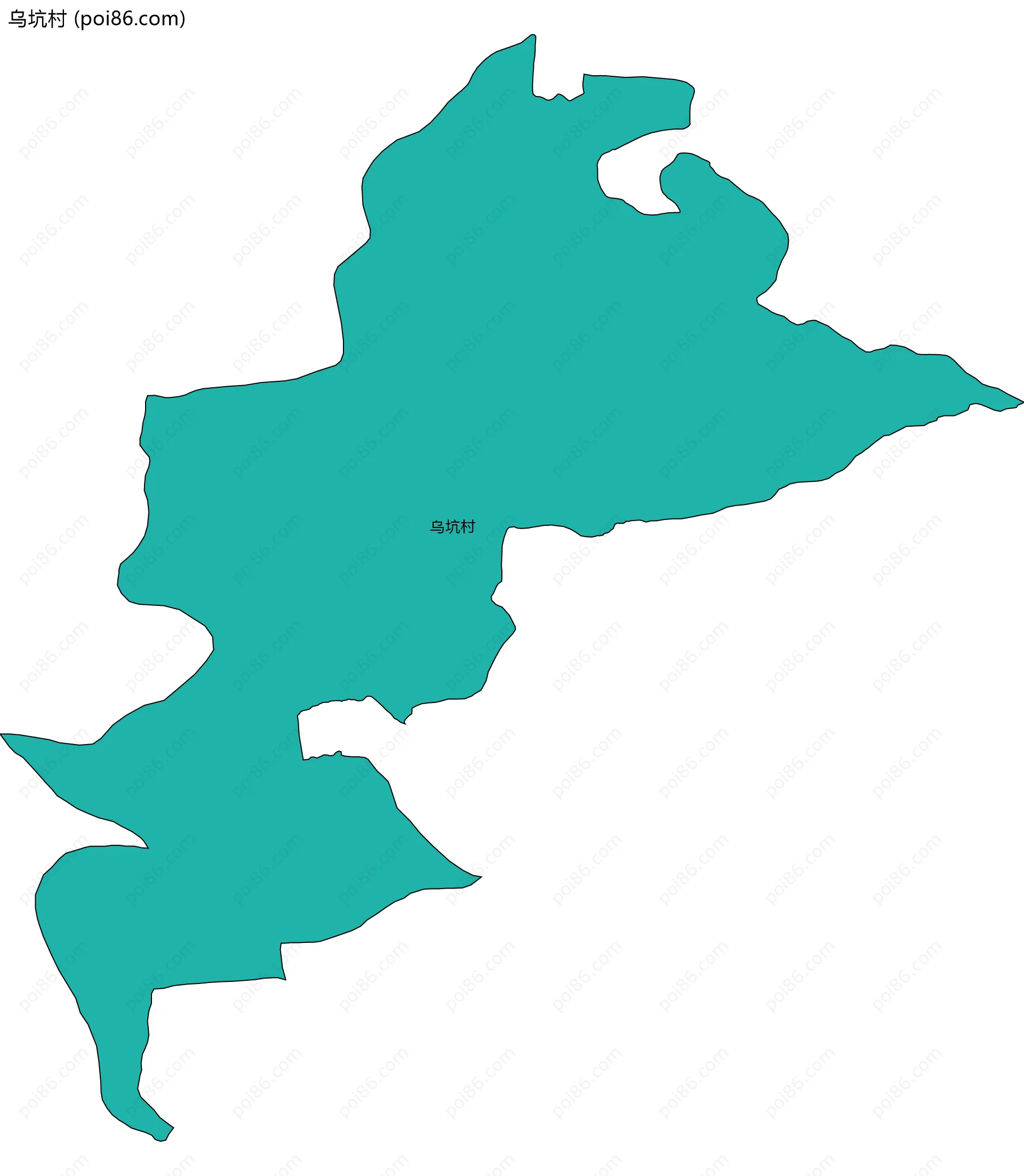 乌坑村边界地图