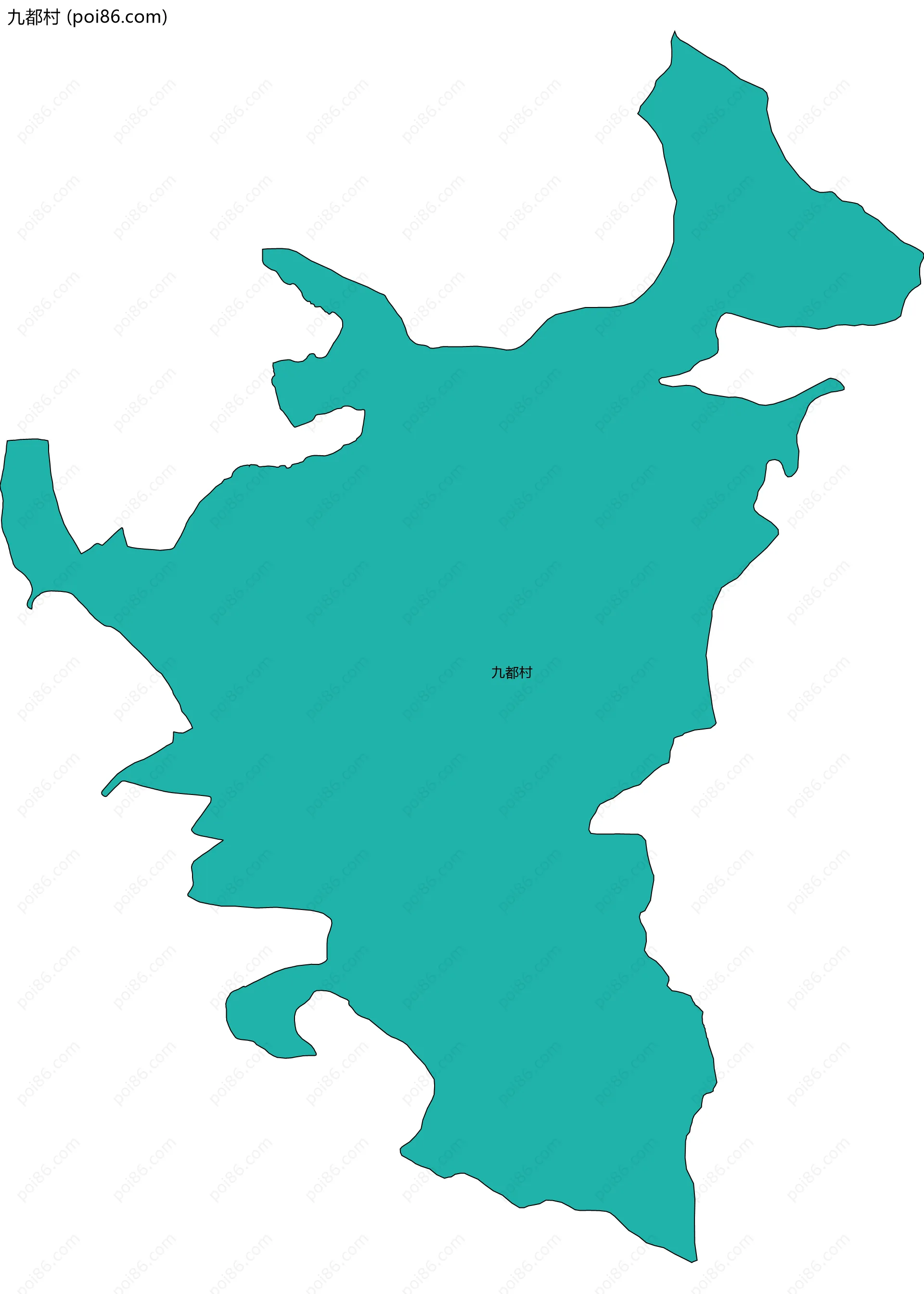 九都村边界地图