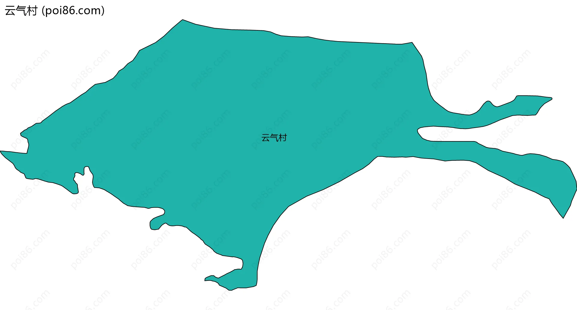 云气村边界地图