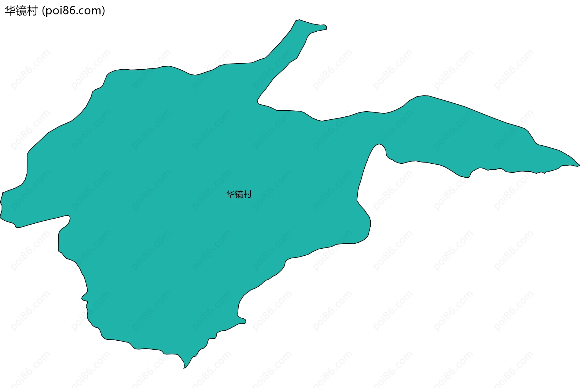 华镜村边界地图